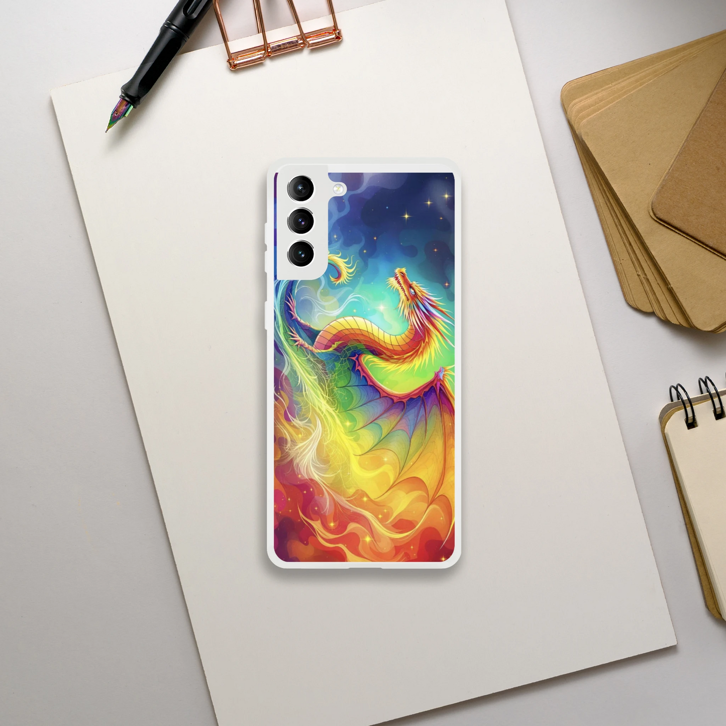 Rainbow Dragon Android Phone Case – Flexible & Durable Protection Galaxy S21 Plus