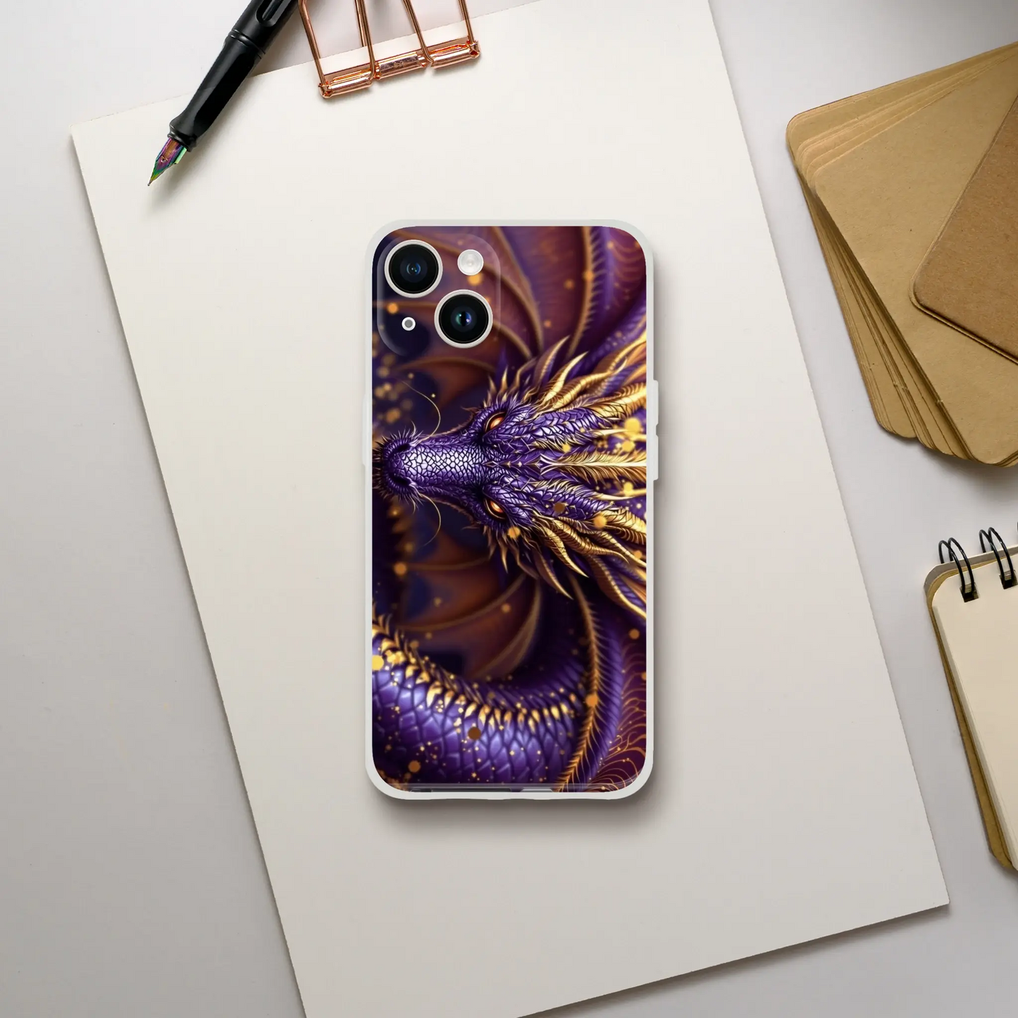 Purple Dragon - iPhone Flexi case iPhone 14