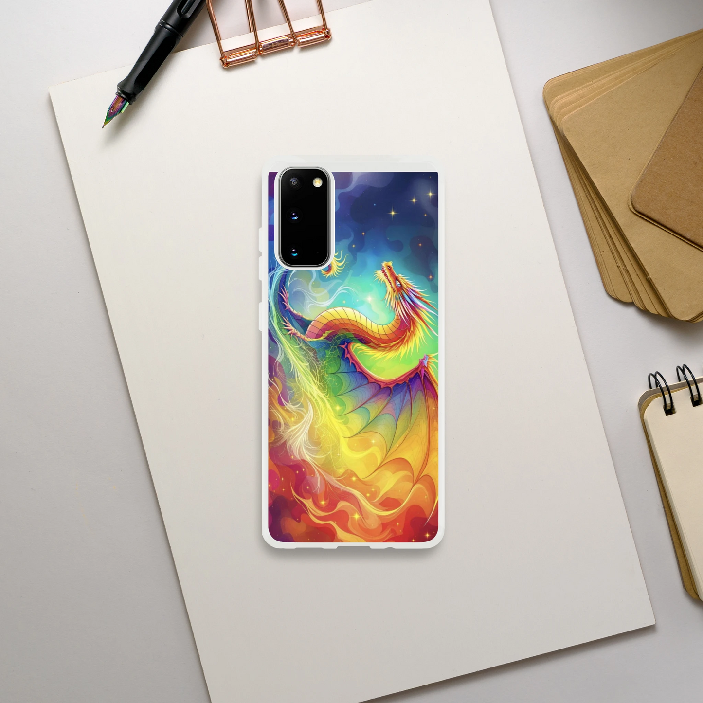 Rainbow Dragon Android Phone Case – Flexible & Durable Protection Galaxy S20 Plus