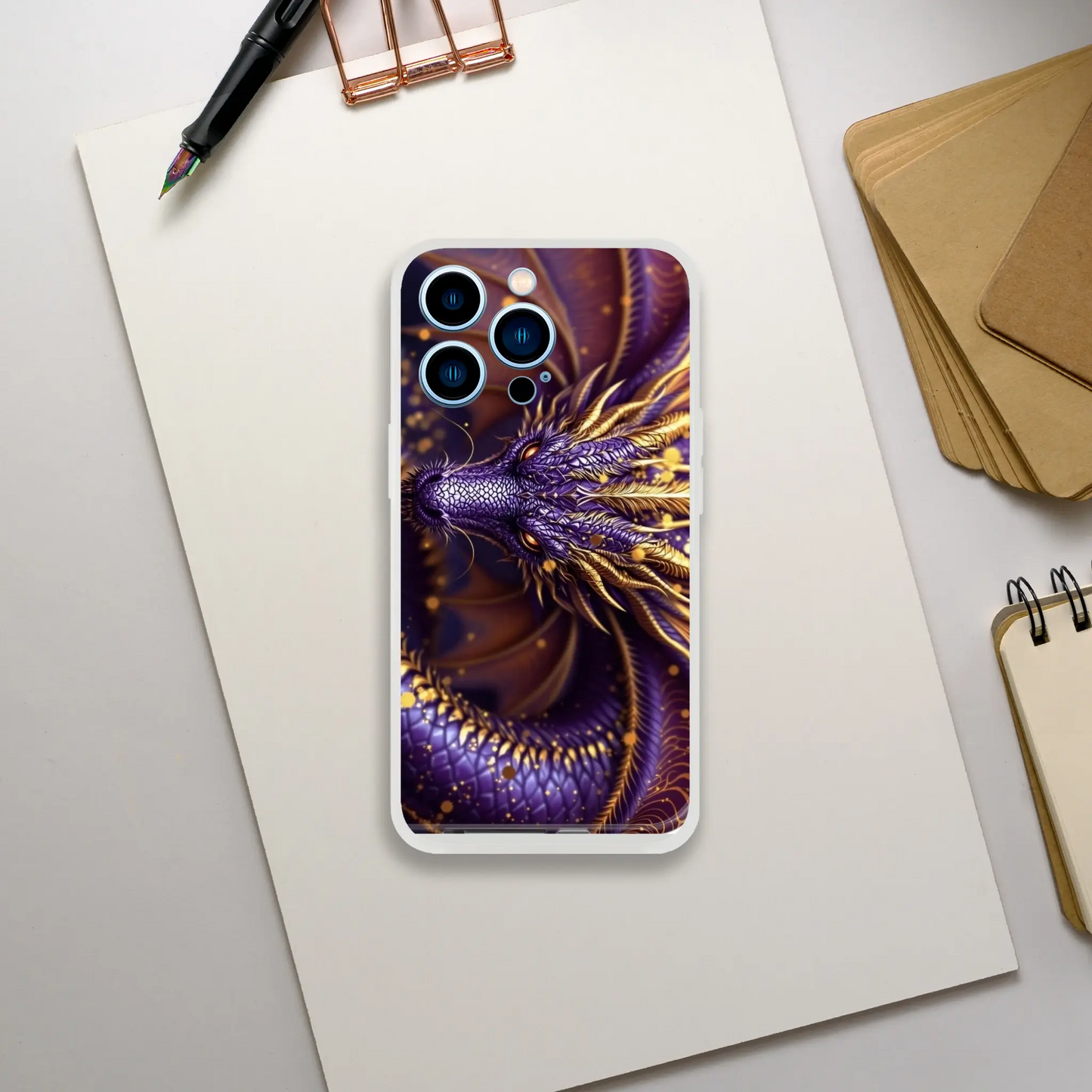 Purple Dragon - iPhone Flexi case iPhone 13 Pro