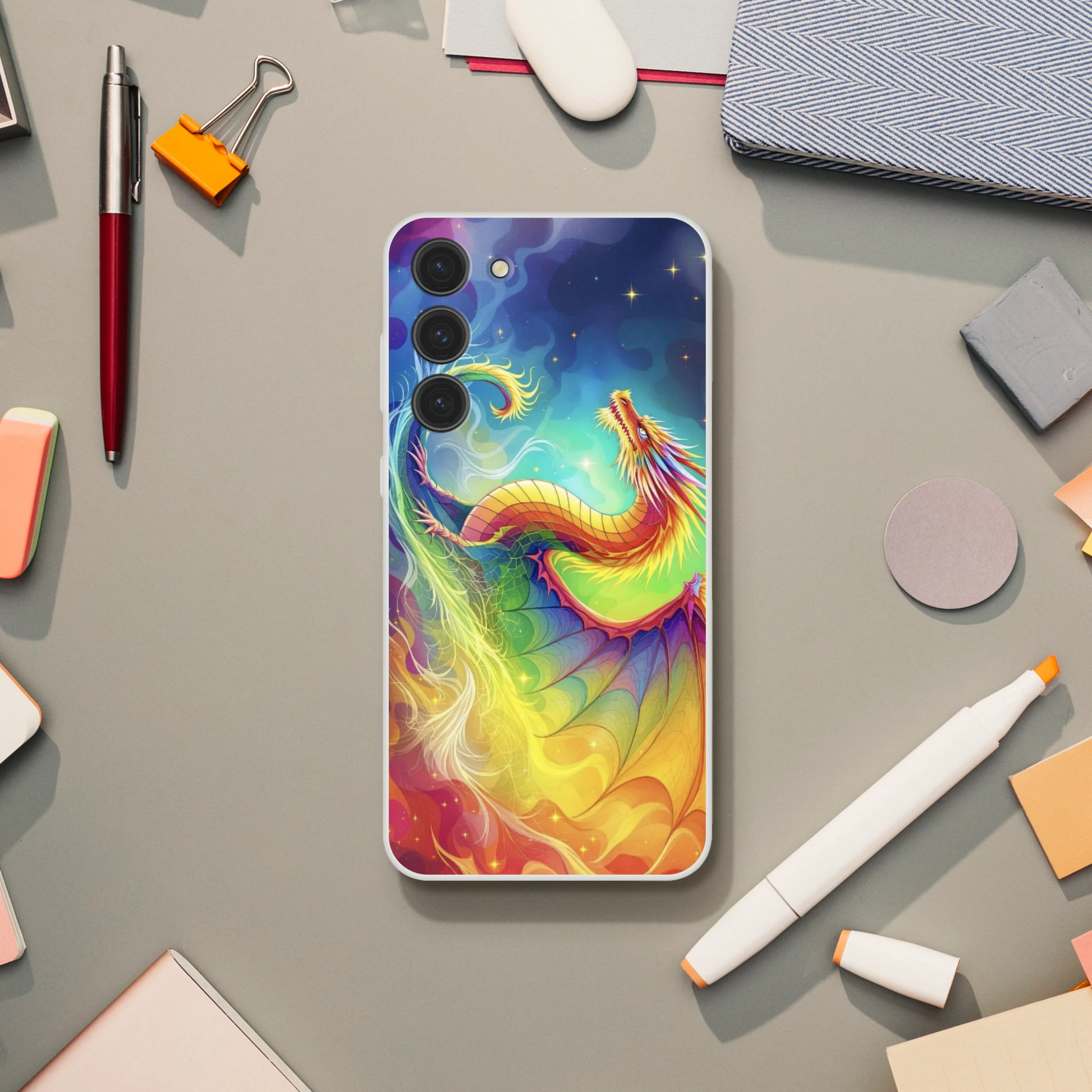 Rainbow Dragon Android Phone Case – Flexible & Durable Protection