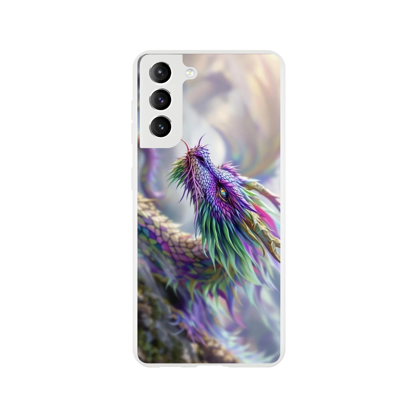 Majestic Purple and Green Dragon – Android Flexi Case Galaxy S21