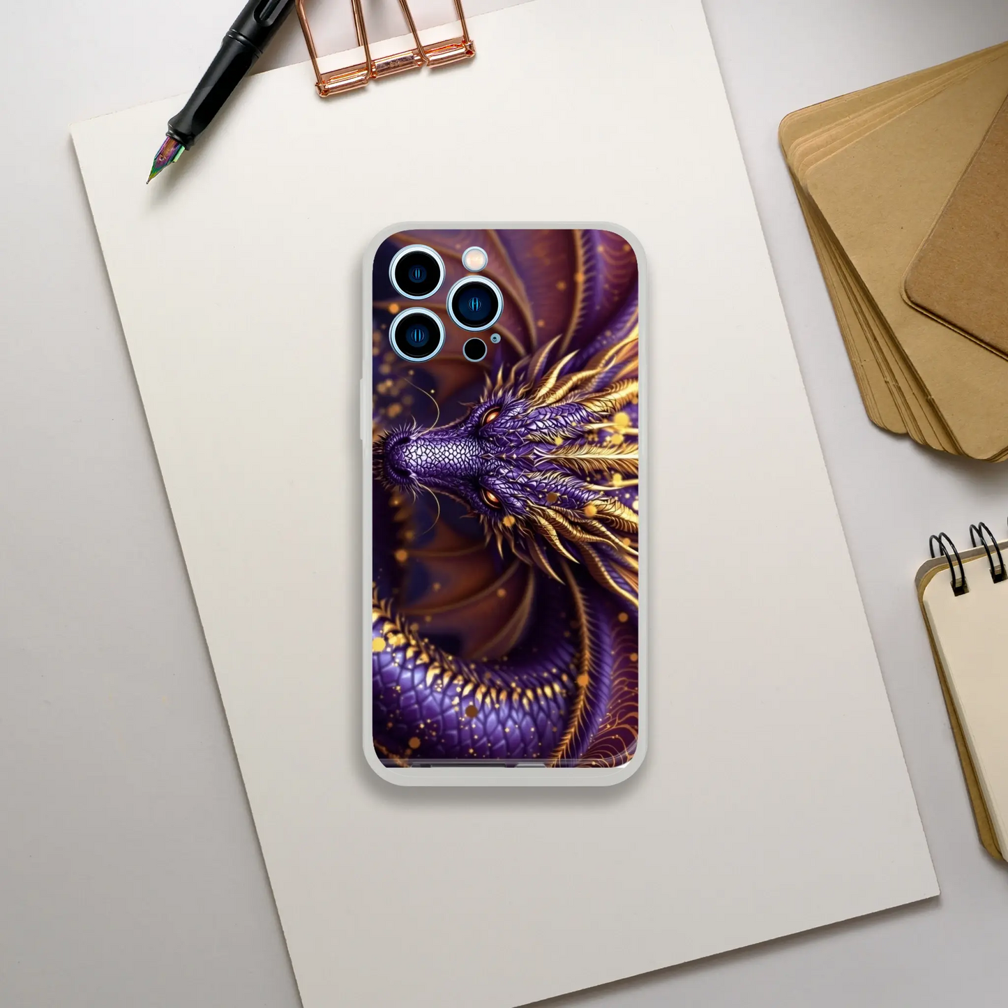 Purple Dragon - iPhone Flexi case iPhone 13 Pro Max