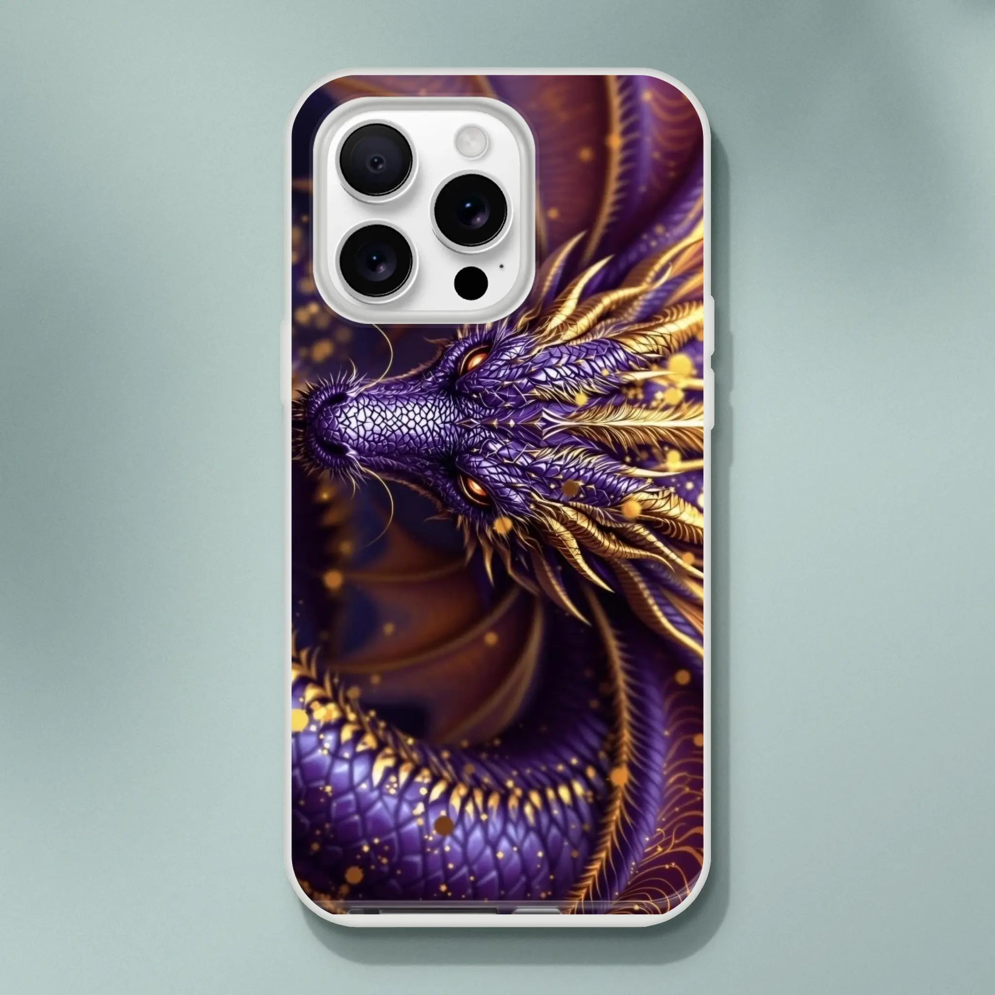 Purple Dragon - iPhone Flexi case - Purple dragon