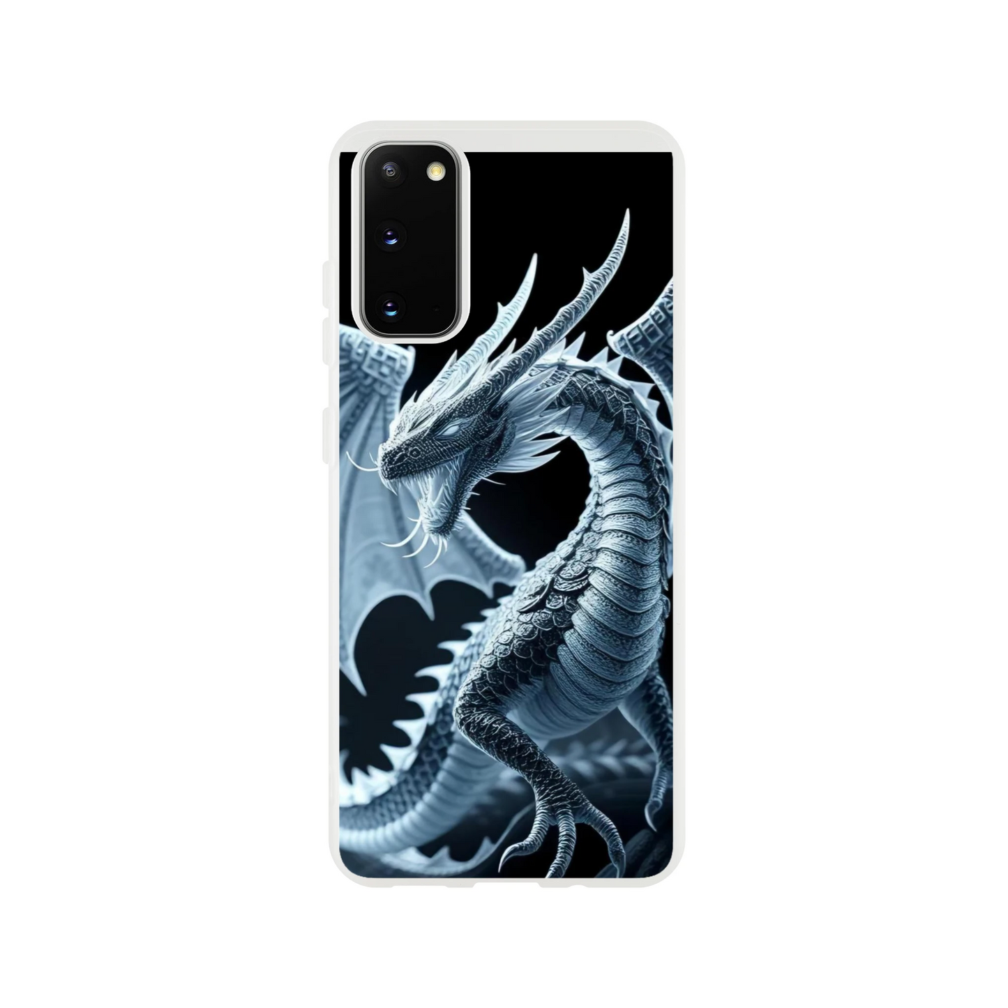 Fierce Dragon Samsung Flexi Case – Transparent & Durable Phone Case Galaxy S20