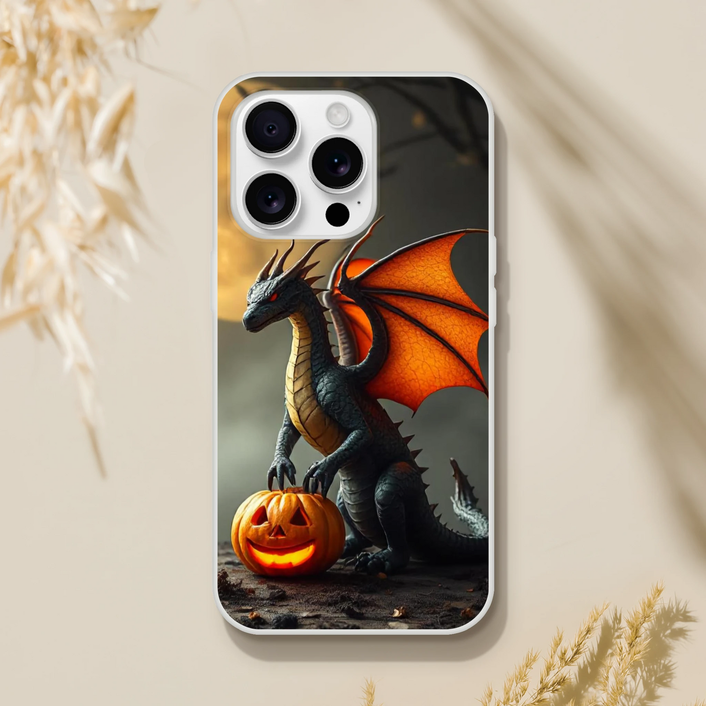 Halloween Inspired Dragon Phone Case - Flexible iPhone Protection iPhone 16 Pro