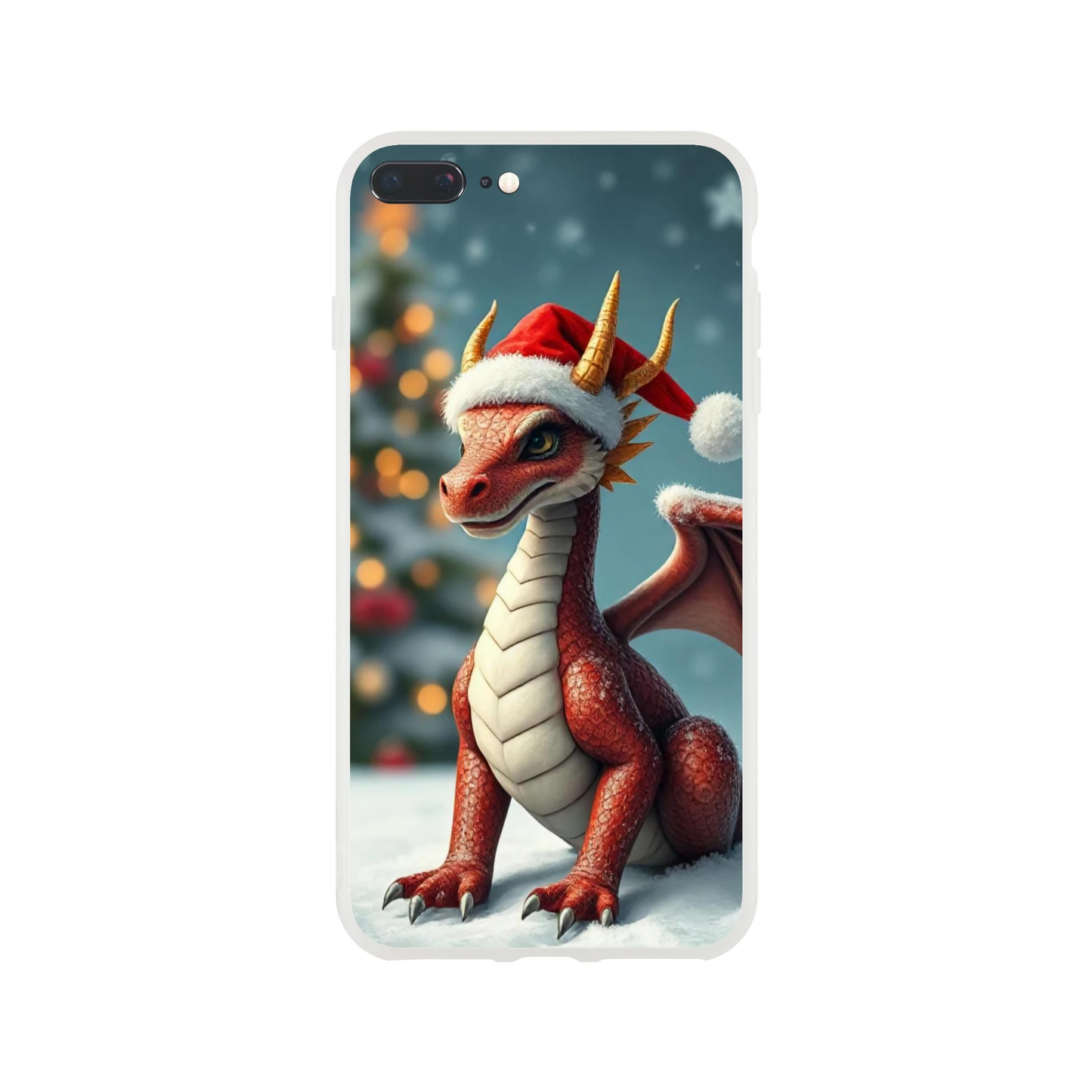 Christmas Dragon iPhone Flexi Case – Durable and Stylish Protection iPhone 7 Plus