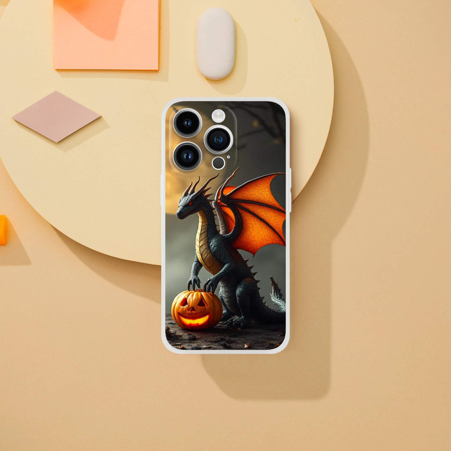 Halloween Inspired Dragon Phone Case - Flexible iPhone Protection iPhone 14 Pro