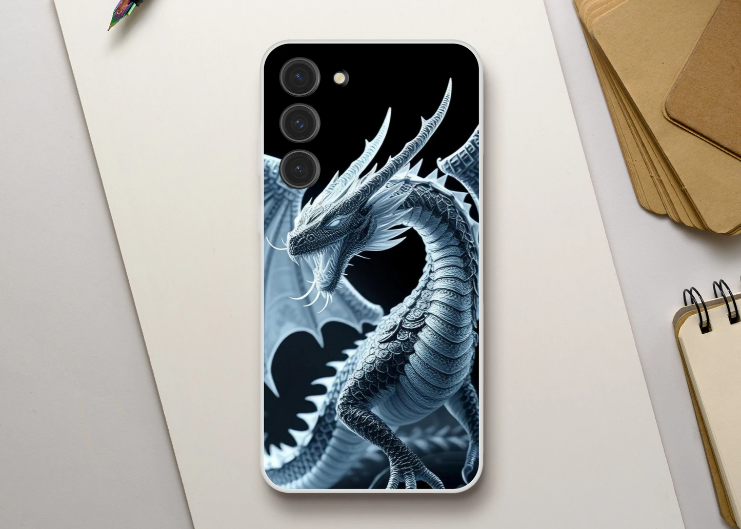 Fierce Dragon Samsung Flexi Case – Transparent & Durable Phone Case