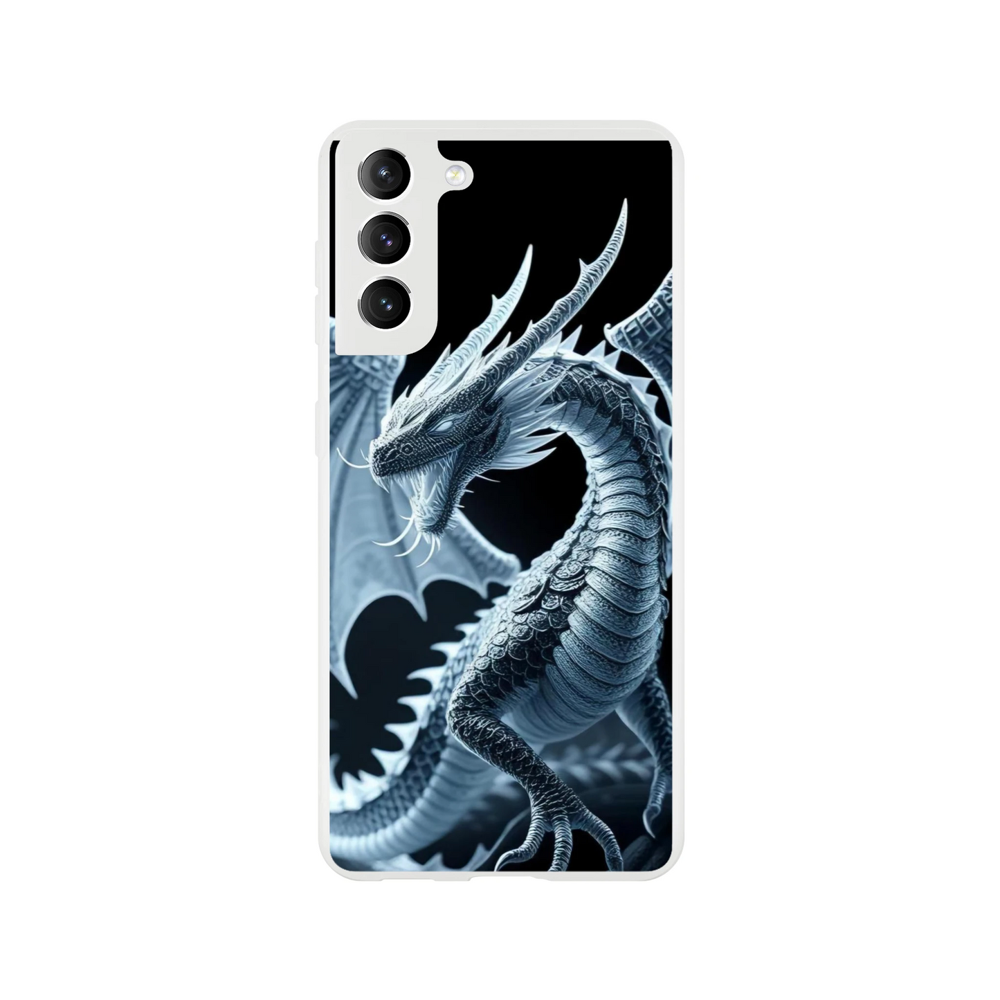 Fierce Dragon Samsung Flexi Case – Transparent & Durable Phone Case Galaxy S21