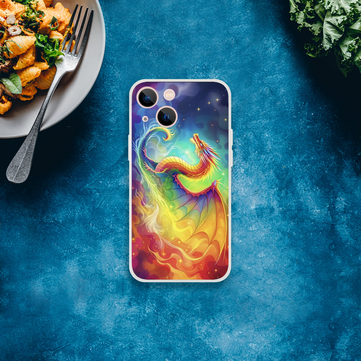 Vibrant Dragon iPhone Case – Rainbow Colors Flexi Case for Maximum Protection iPhone 13 Mini