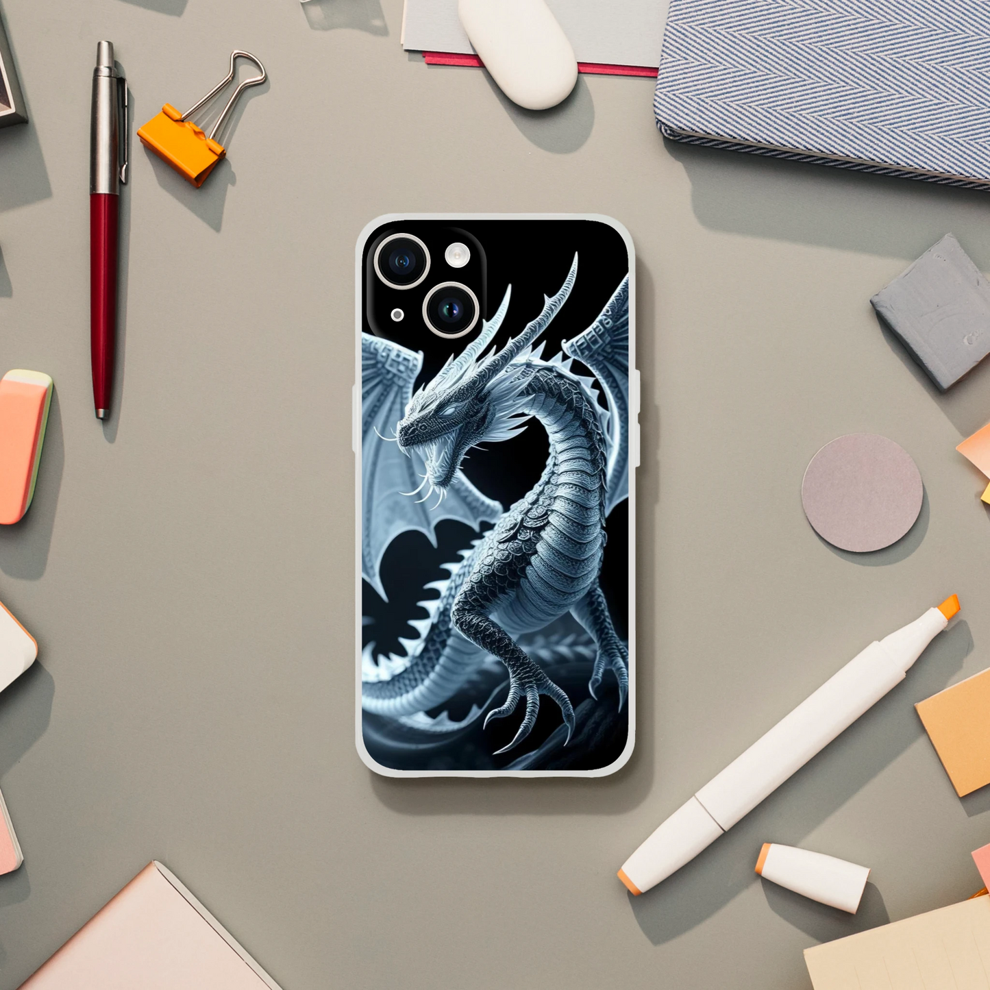 Fierce Dragon iPhone Case – Flexible Impact-Resistant Shell iPhone 14