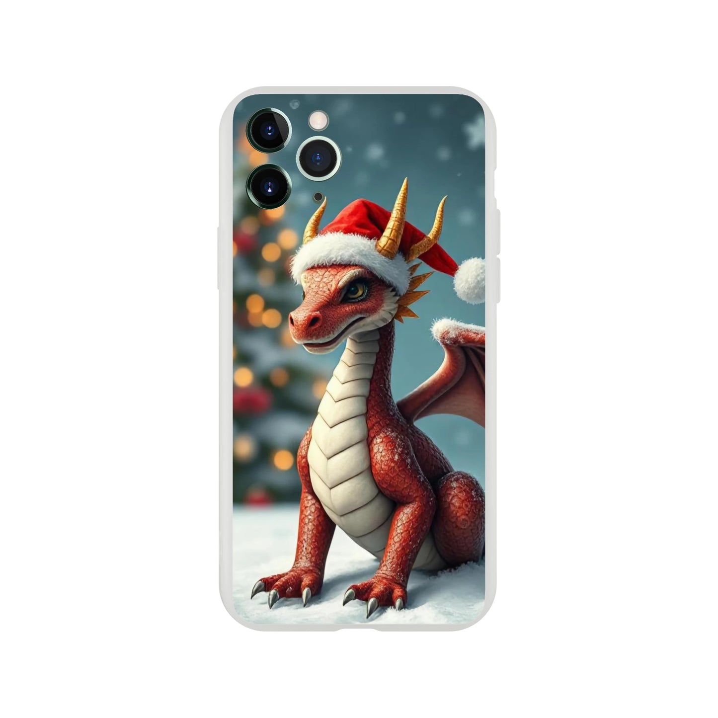 Christmas Dragon iPhone Flexi Case – Durable and Stylish Protection iPhone 11 Pro