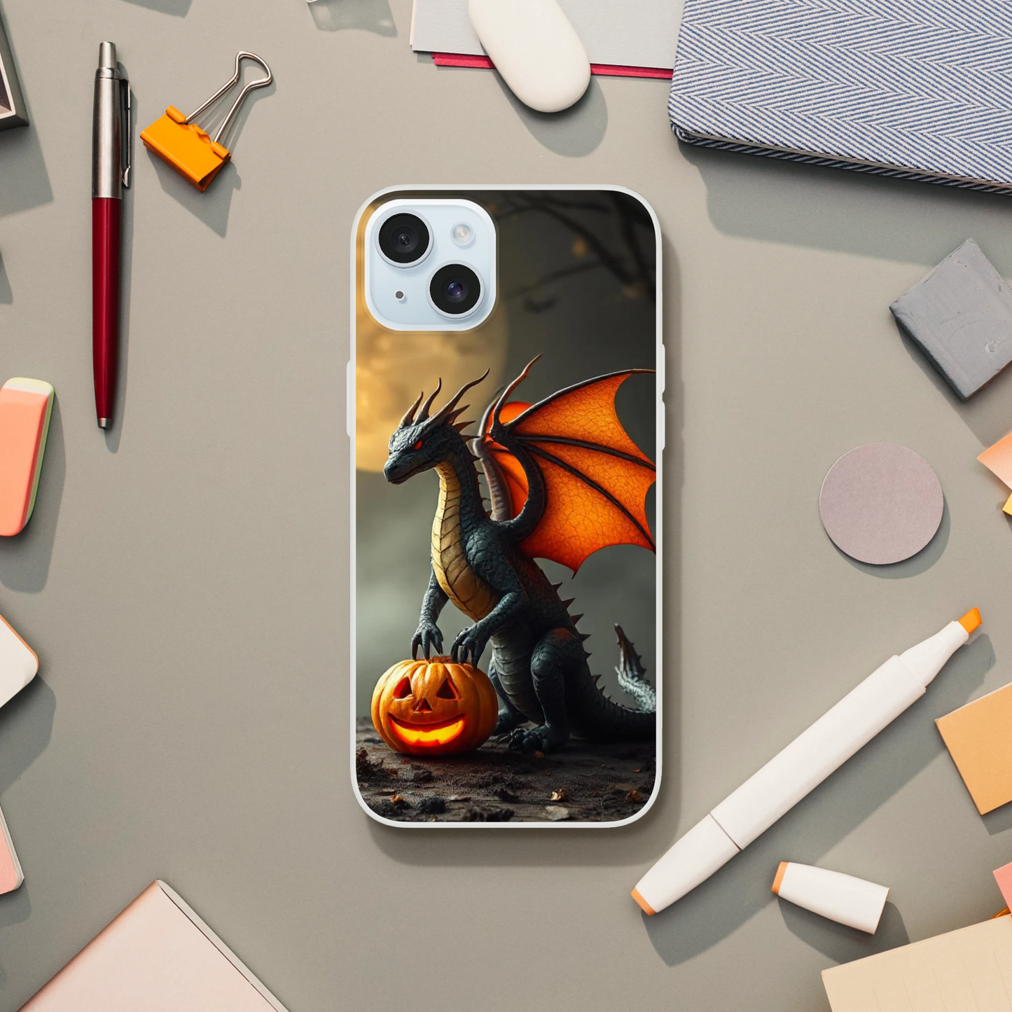 Halloween Inspired Dragon Phone Case - Flexible iPhone Protection