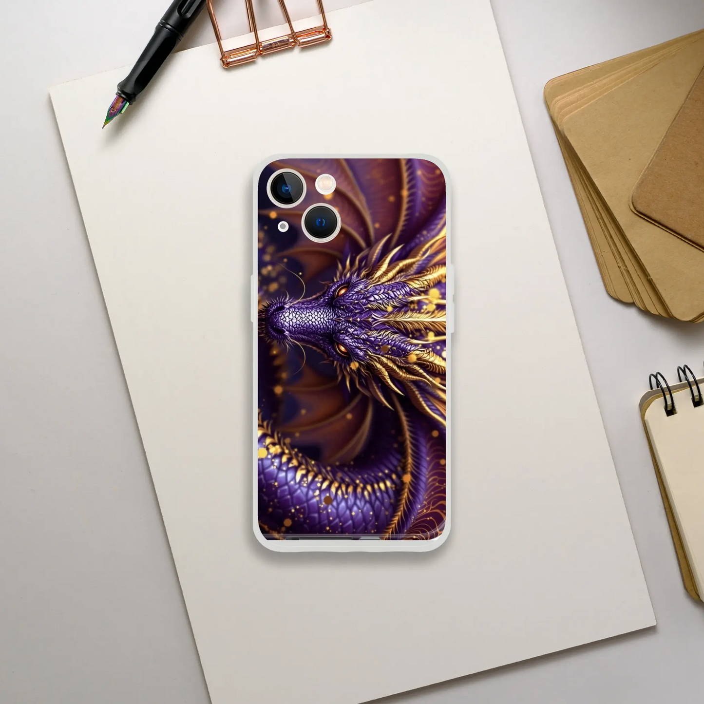 Purple Dragon - iPhone Flexi case iPhone 13