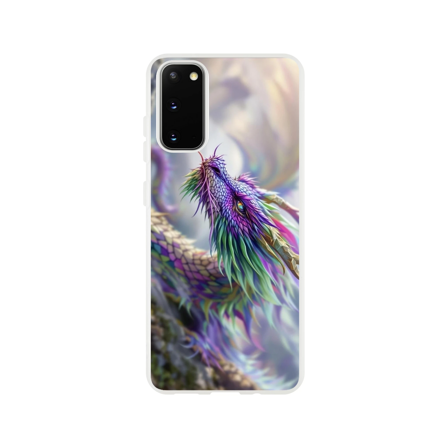 Majestic Purple and Green Dragon – Android Flexi Case Galaxy S20