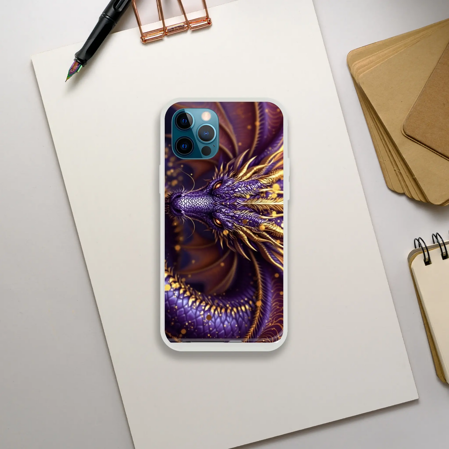 Purple Dragon - iPhone Flexi case iPhone 12 Pro