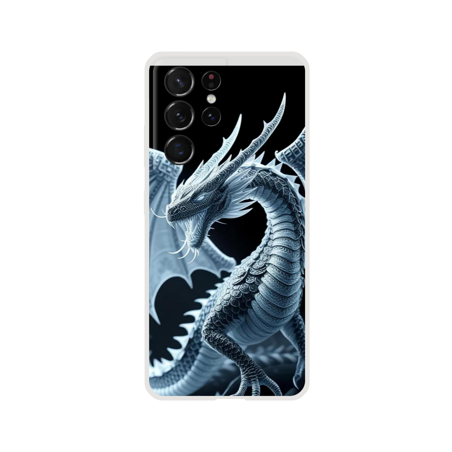 Fierce Dragon Samsung Flexi Case – Transparent & Durable Phone Case Galaxy S21 Ultra