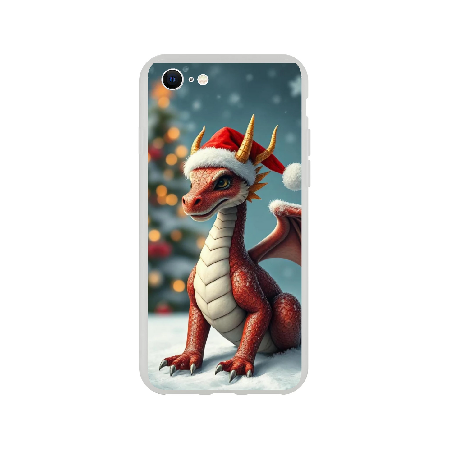Christmas Dragon iPhone Flexi Case – Durable and Stylish Protection iPhone 8