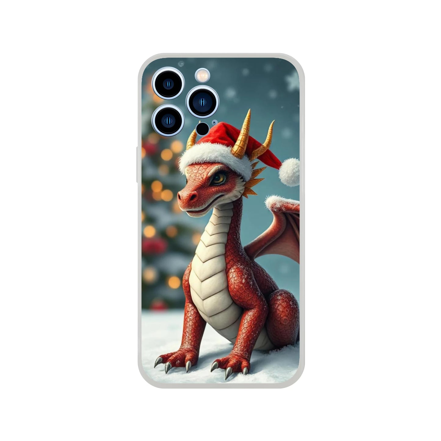 Christmas Dragon iPhone Flexi Case – Durable and Stylish Protection iPhone 13 Pro Max