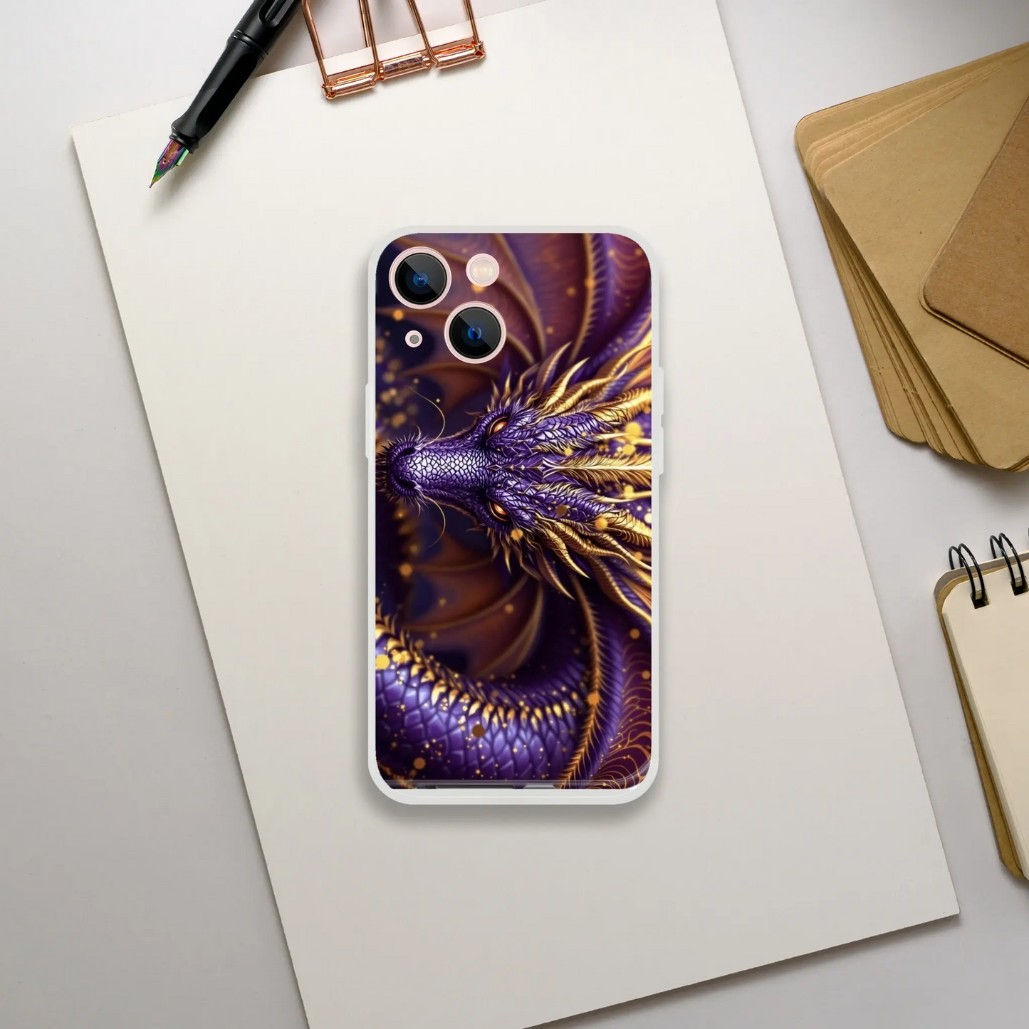 Purple Dragon - iPhone Flexi case iPhone 13 Mini