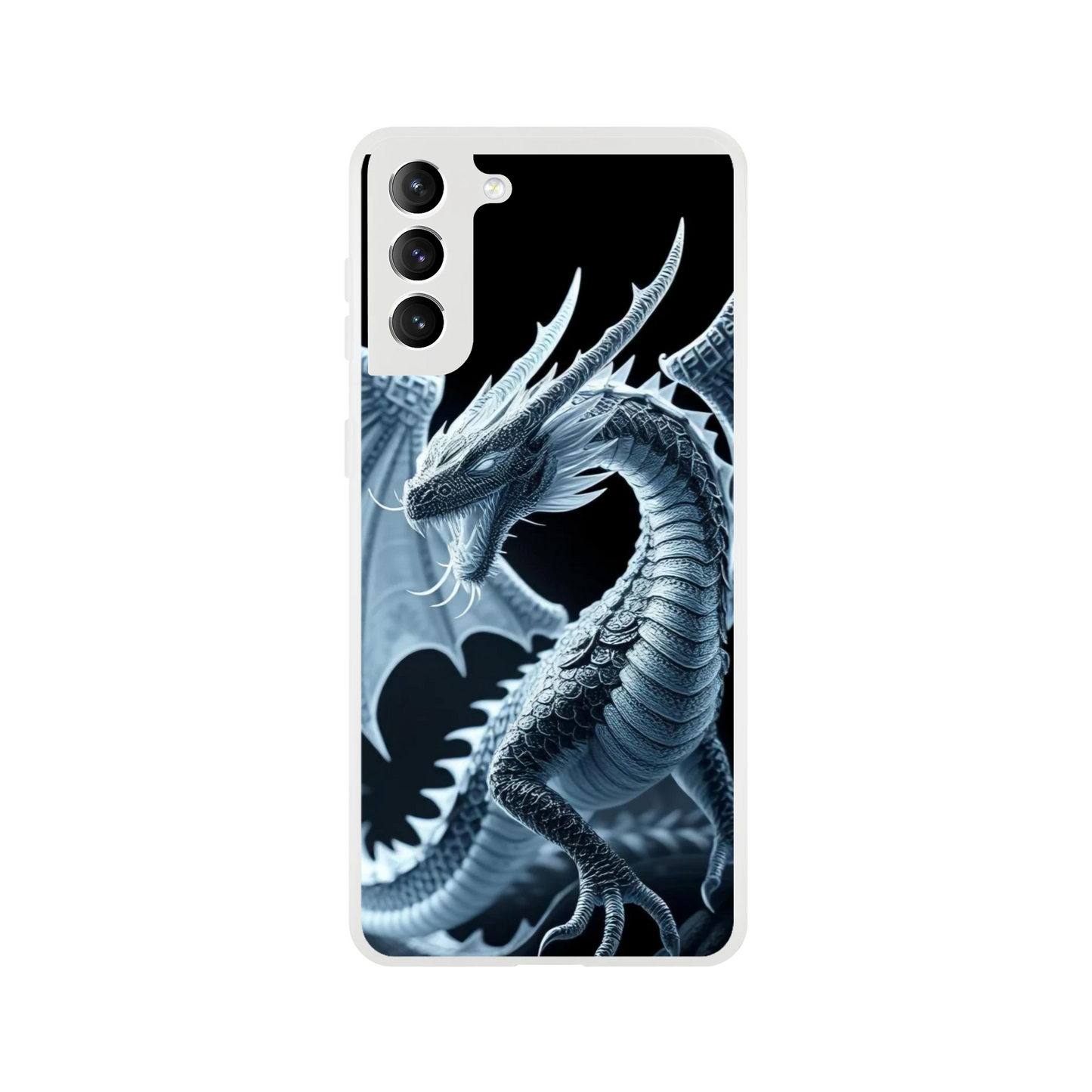 Fierce Dragon Samsung Flexi Case – Transparent & Durable Phone Case Galaxy S21 Plus