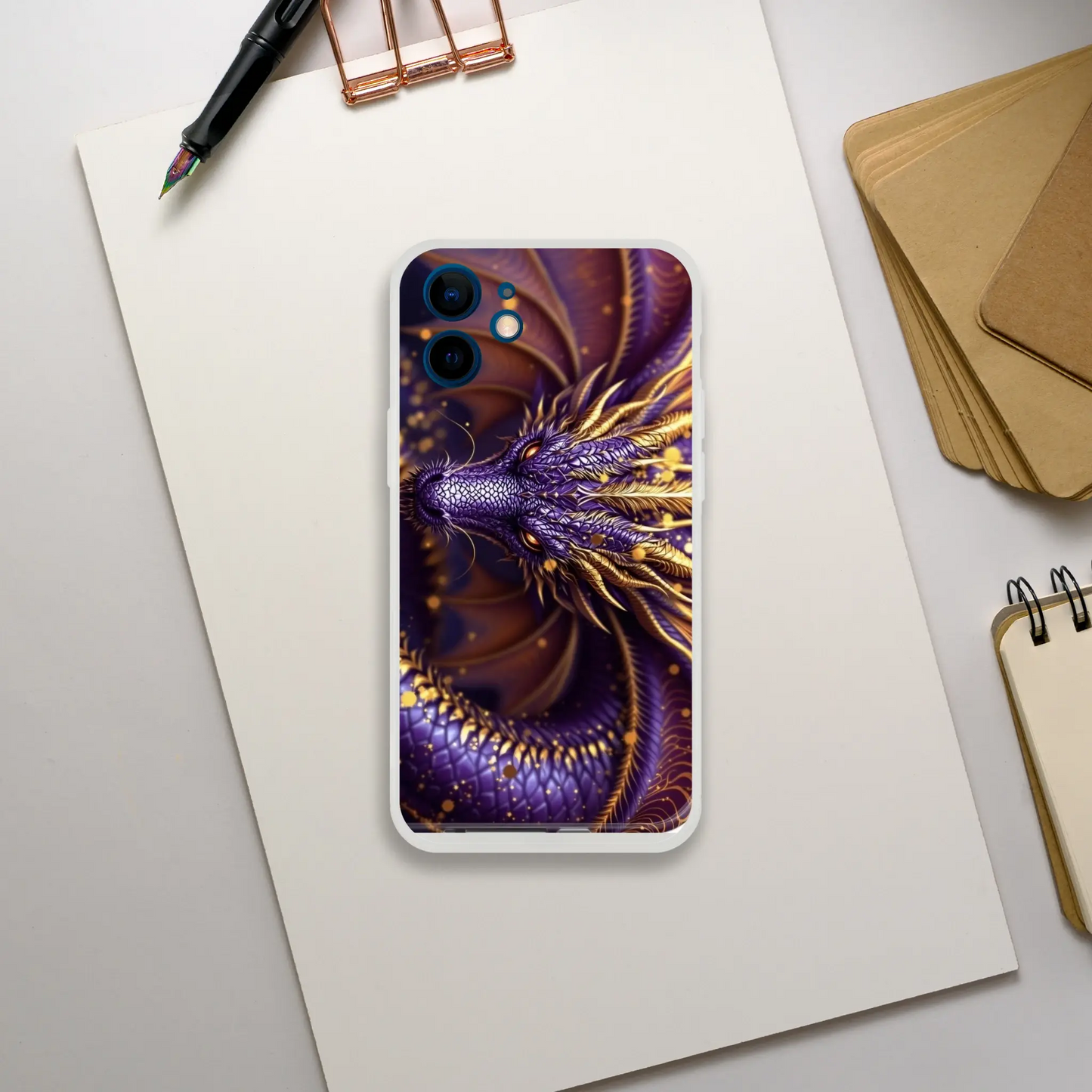 Purple Dragon - iPhone Flexi case iPhone 12 Mini