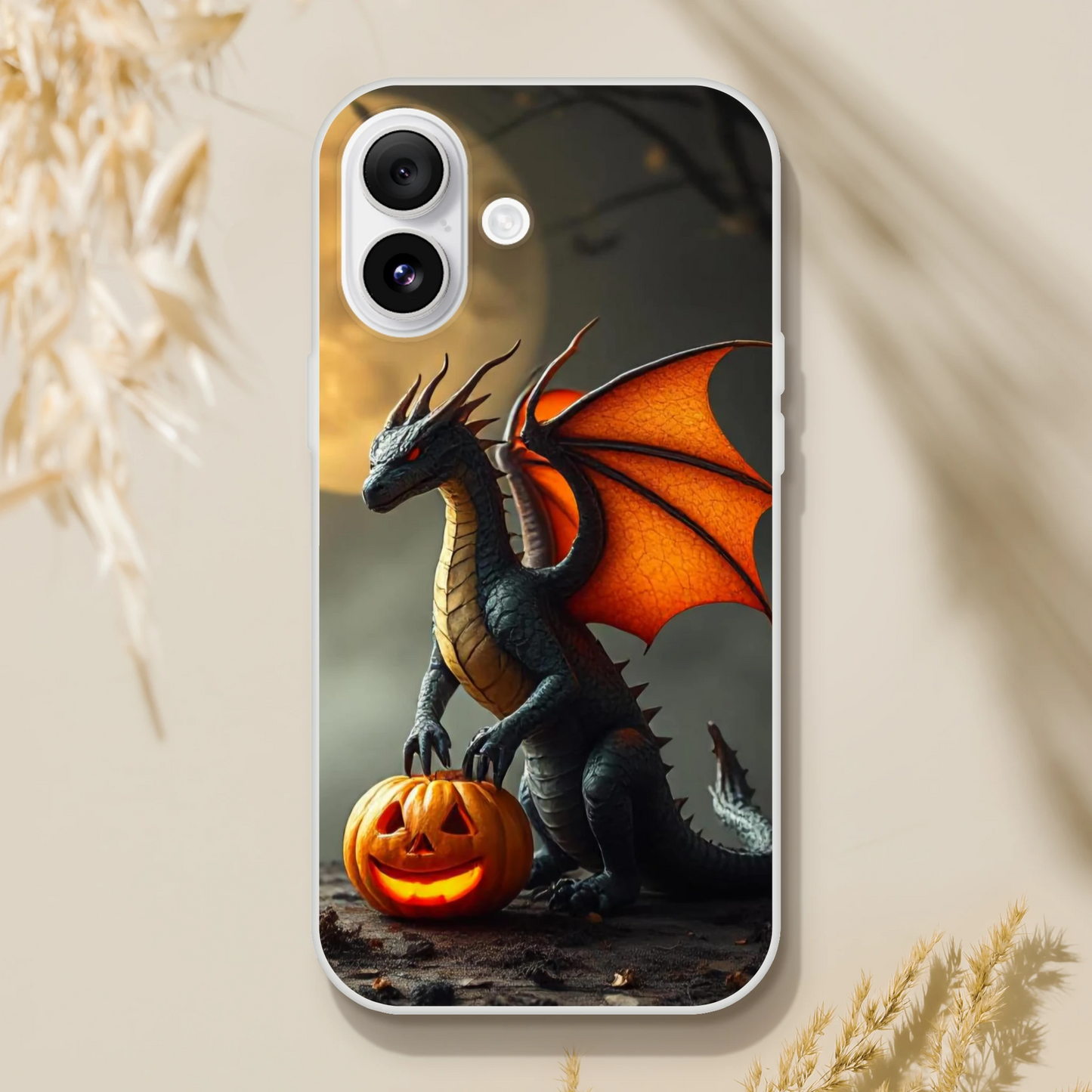 Halloween Inspired Dragon Phone Case - Flexible iPhone Protection iPhone 16 Plus
