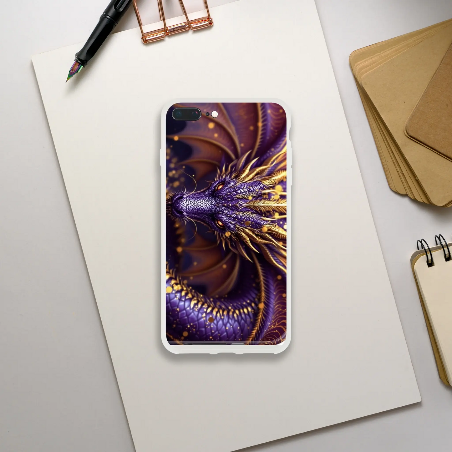 Purple Dragon - iPhone Flexi case iPhone 7 Plus