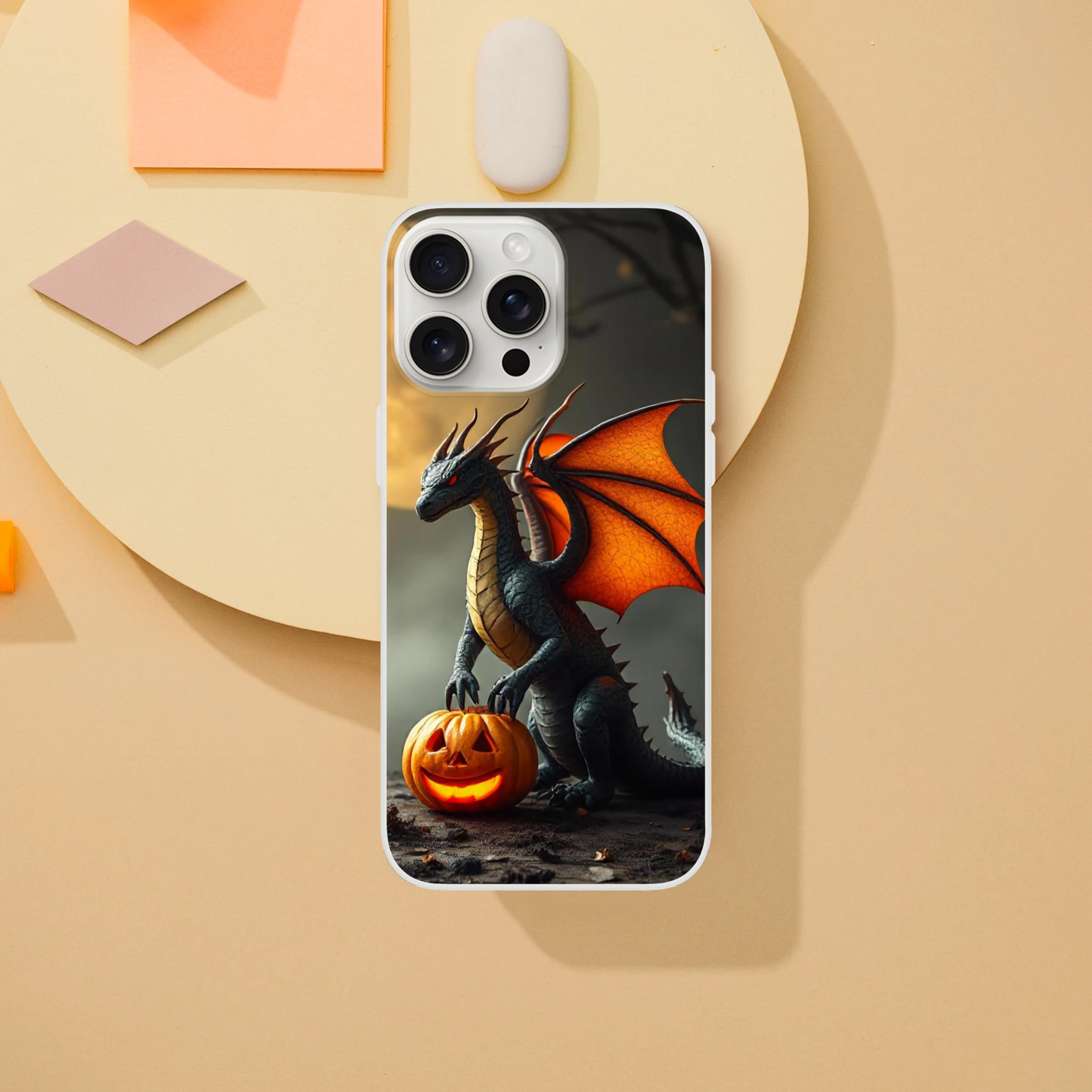 Halloween Inspired Dragon Phone Case - Flexible iPhone Protection iPhone 15 Pro Max