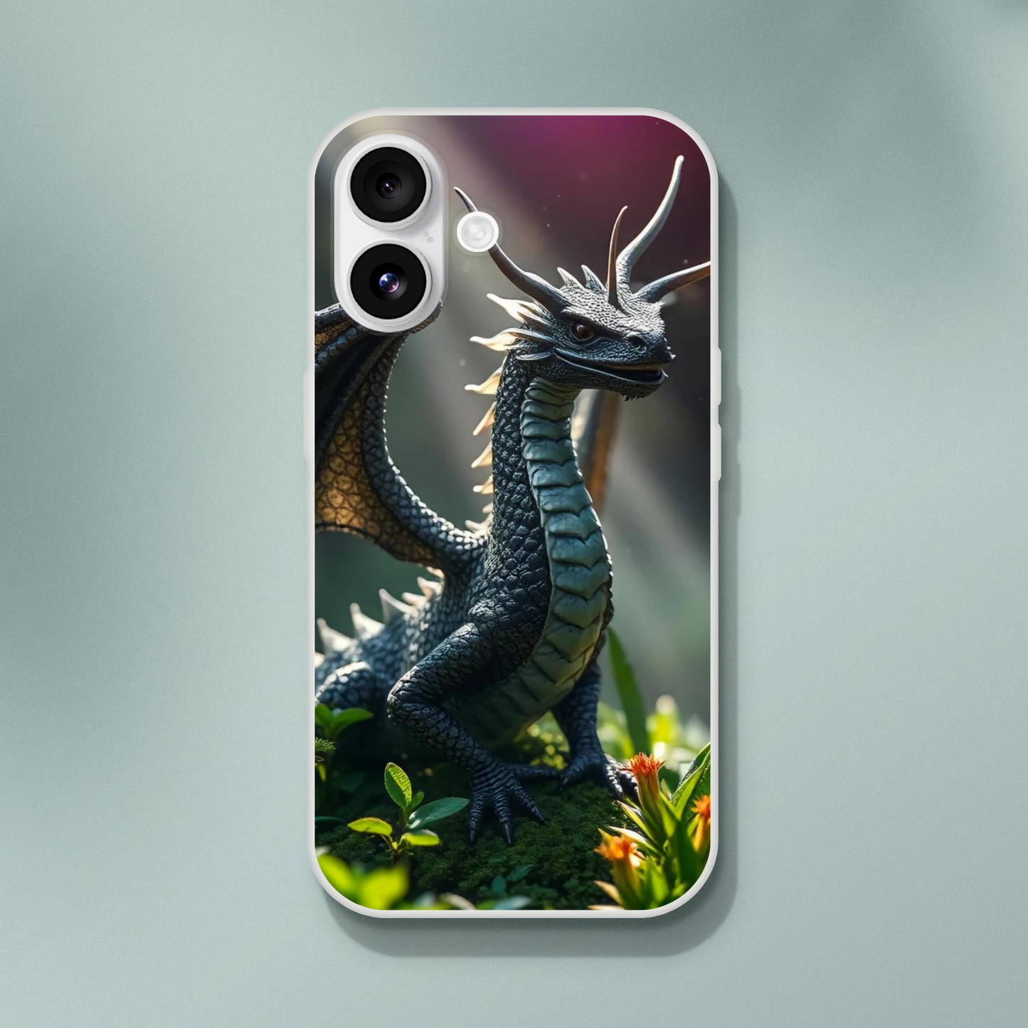 Dragon Forest iPhone Flexi Case – Durable Transparent Protection iPhone 16