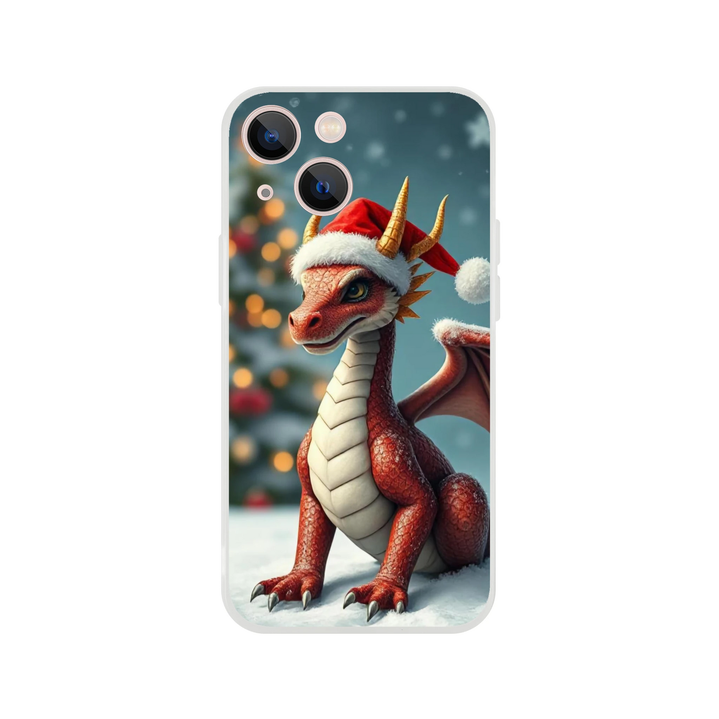 Christmas Dragon iPhone Flexi Case – Durable and Stylish Protection iPhone 13 Mini