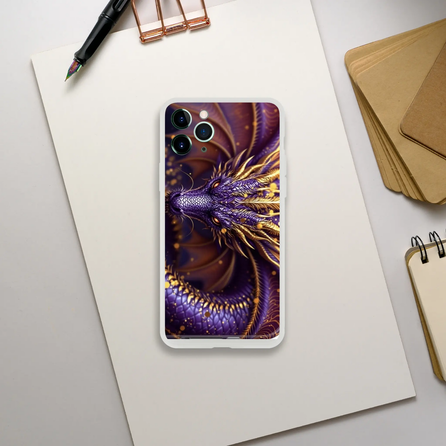 Purple Dragon - iPhone Flexi case iPhone 11 Pro