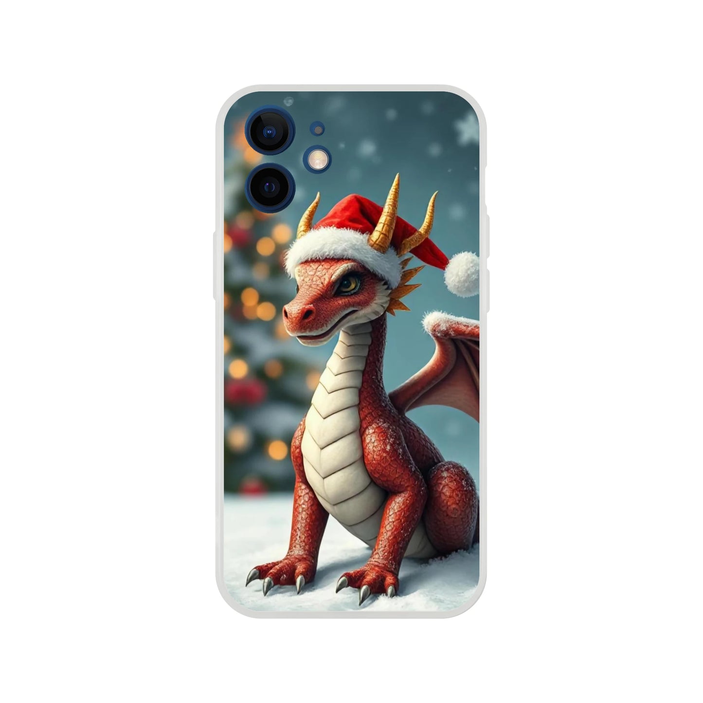 Christmas Dragon iPhone Flexi Case – Durable and Stylish Protection iPhone 12 Mini