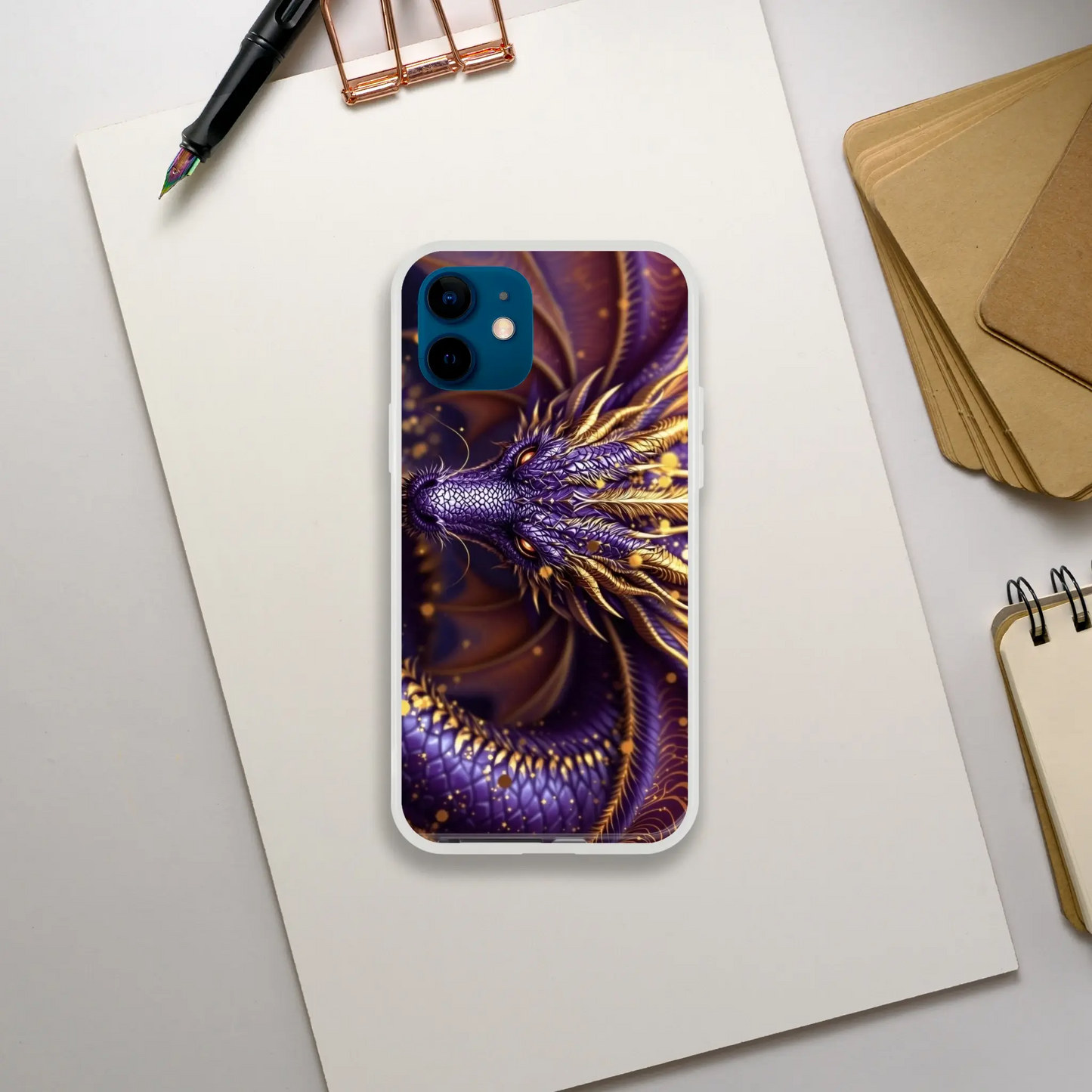 Purple Dragon - iPhone Flexi case iPhone 12