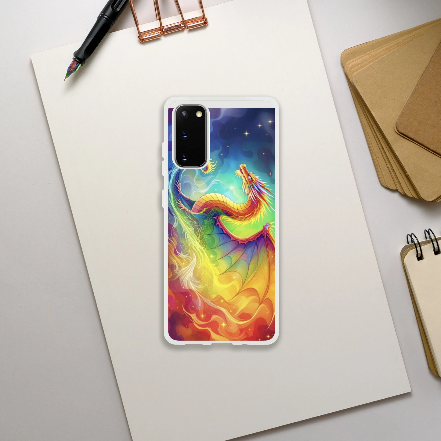 Rainbow Dragon Android Phone Case – Flexible & Durable Protection Galaxy S20