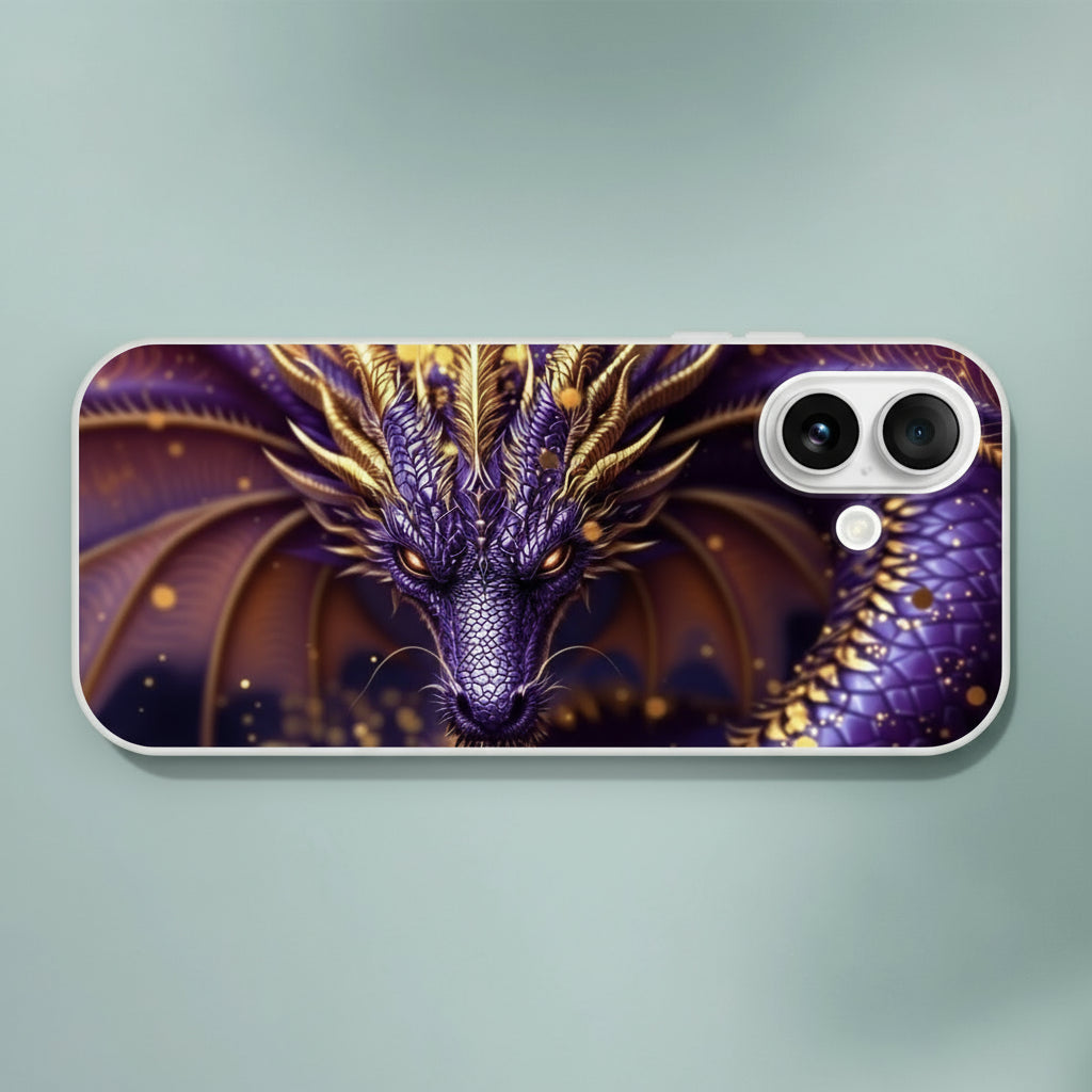 Purple Dragon - iPhone Flexi case - Purple dragon