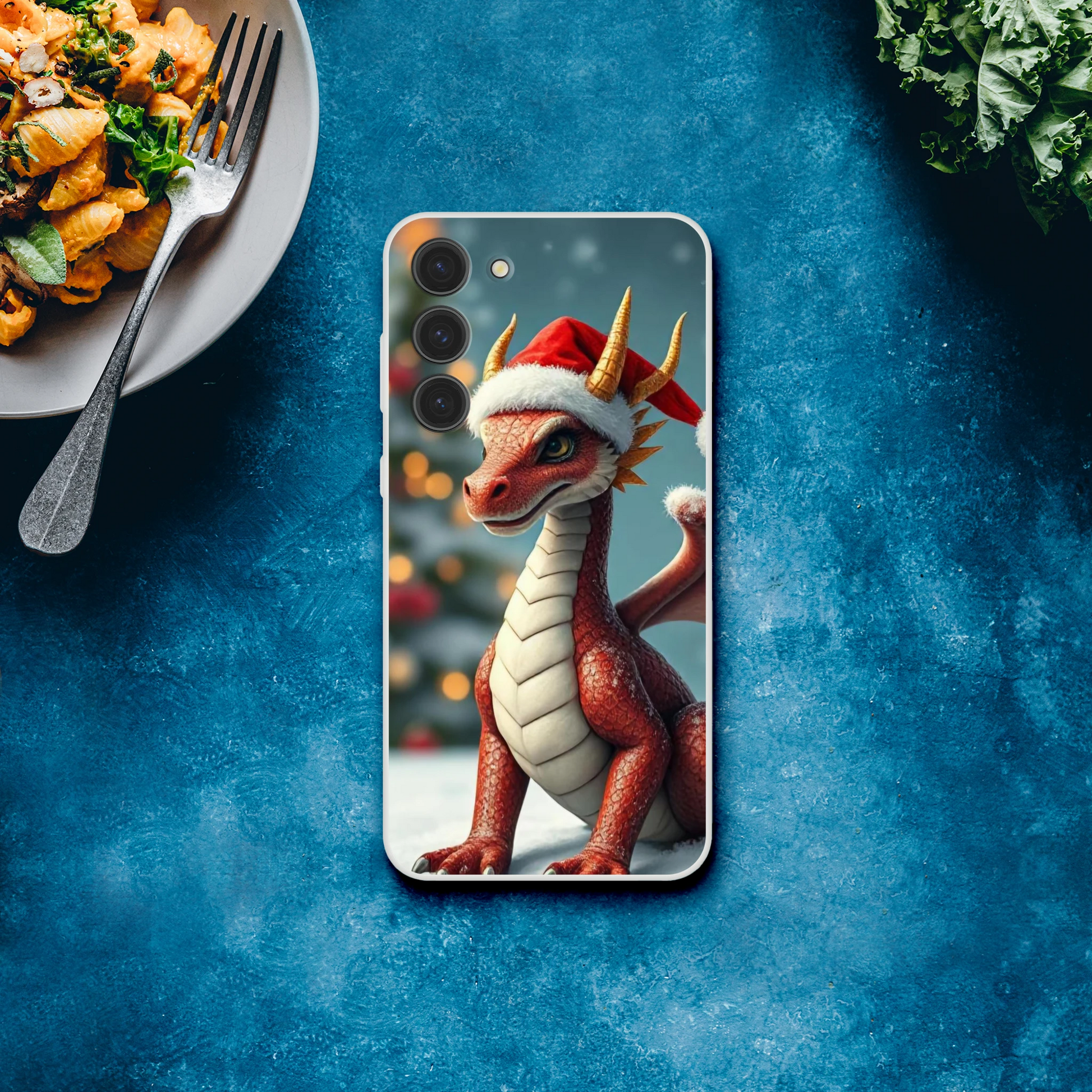 Christmas Dragon Flexi Phone Case – Durable Android Protection with Holiday Design