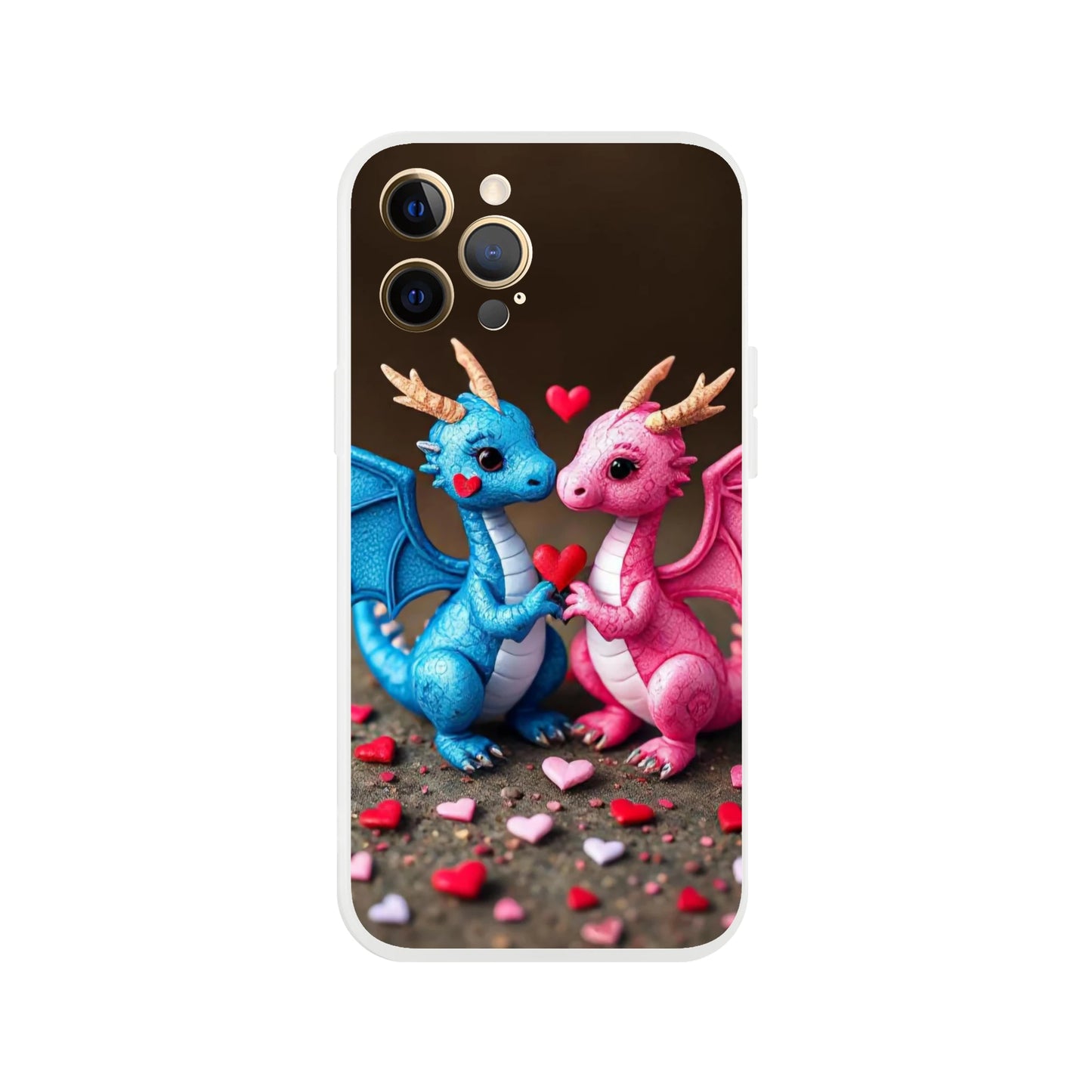 Love Dragons iPhone Flexi Case – Durable & Transparent Design iPhone 12 Pro Max