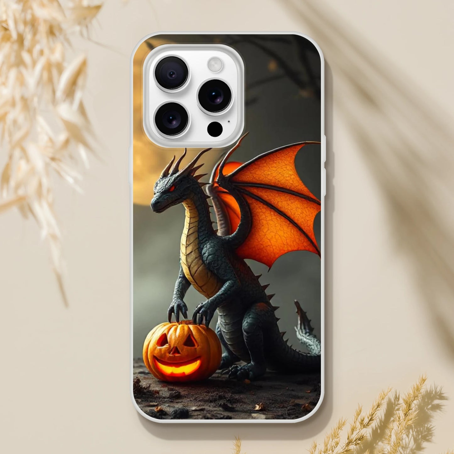 Halloween Inspired Dragon Phone Case - Flexible iPhone Protection iPhone 16 Pro Max
