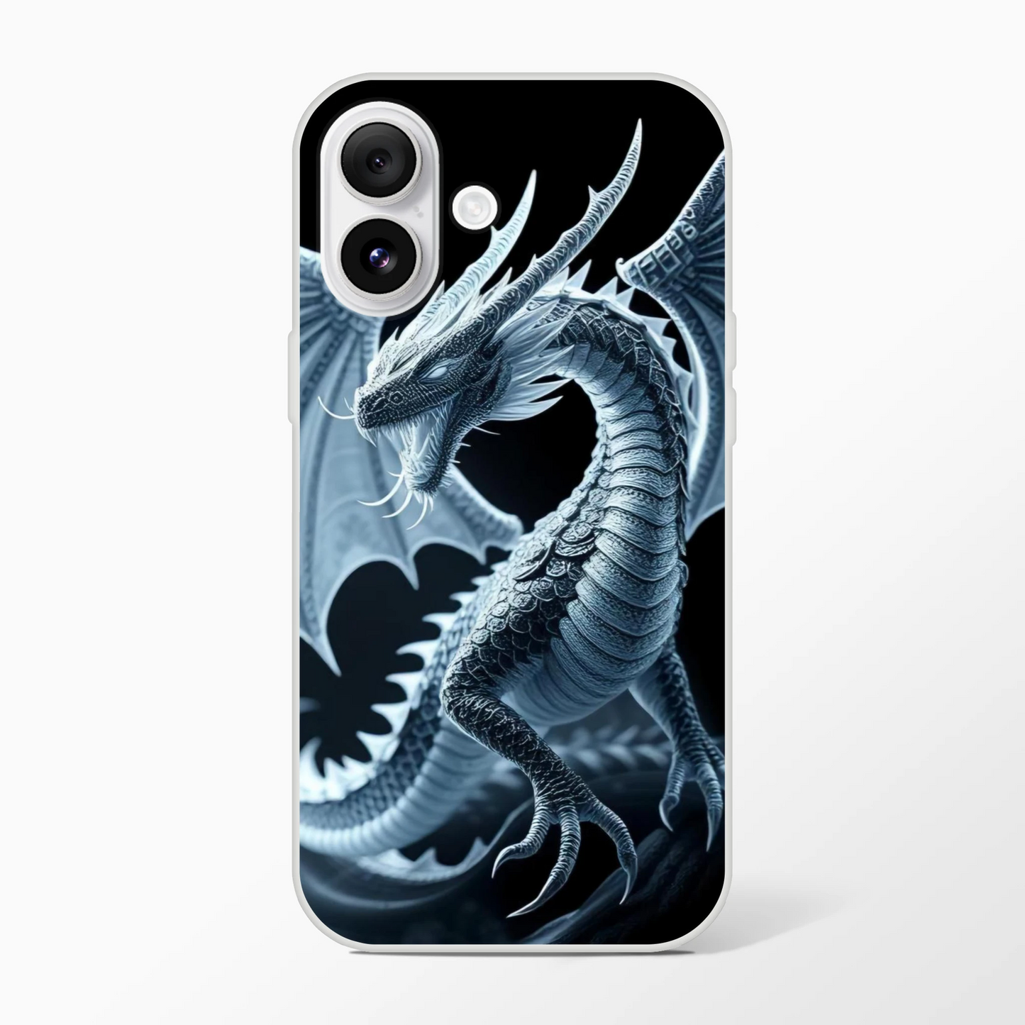 Fierce Dragon iPhone Case – Flexible Impact-Resistant Shell iPhone 16 Plus