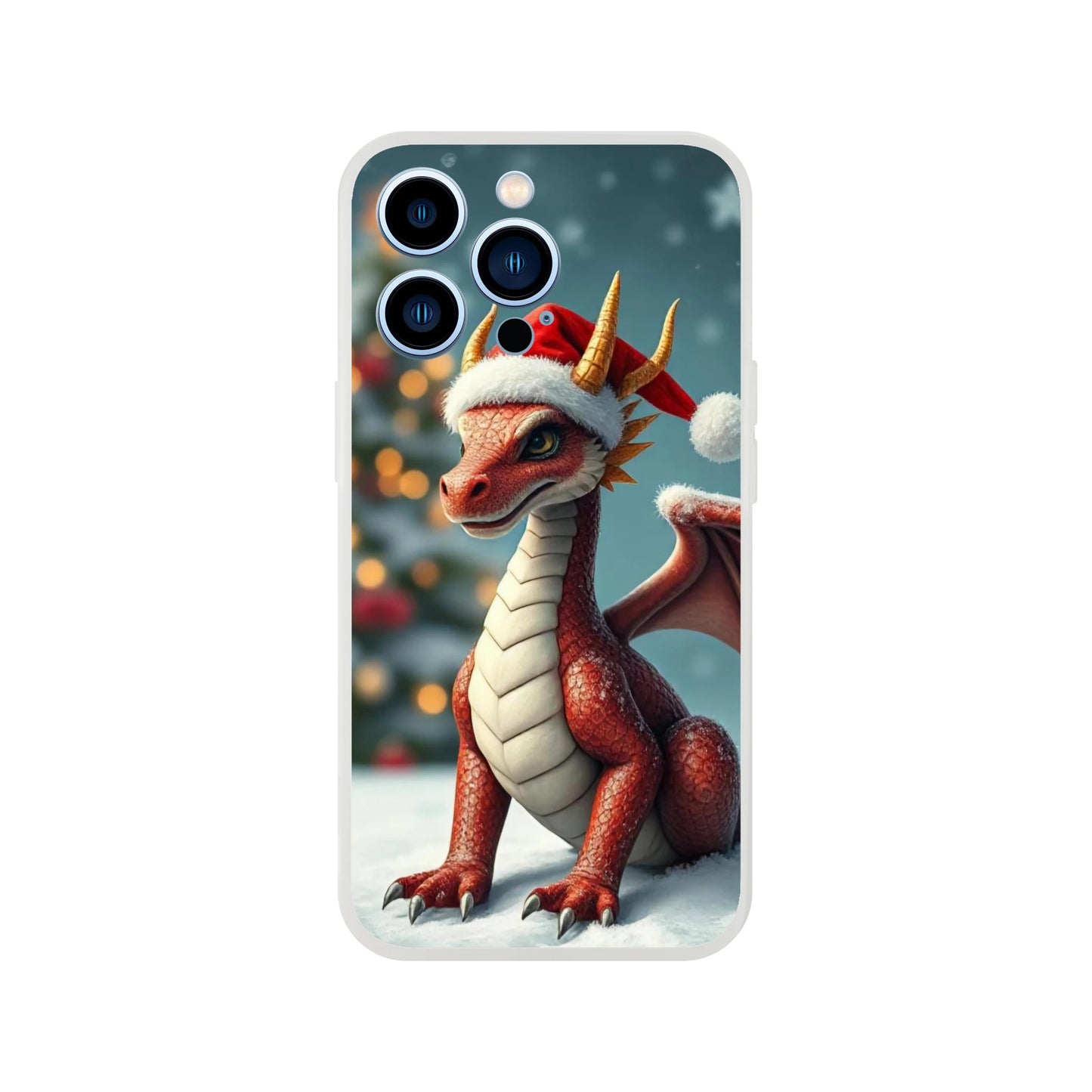 Christmas Dragon iPhone Flexi Case – Durable and Stylish Protection iPhone 13 Pro