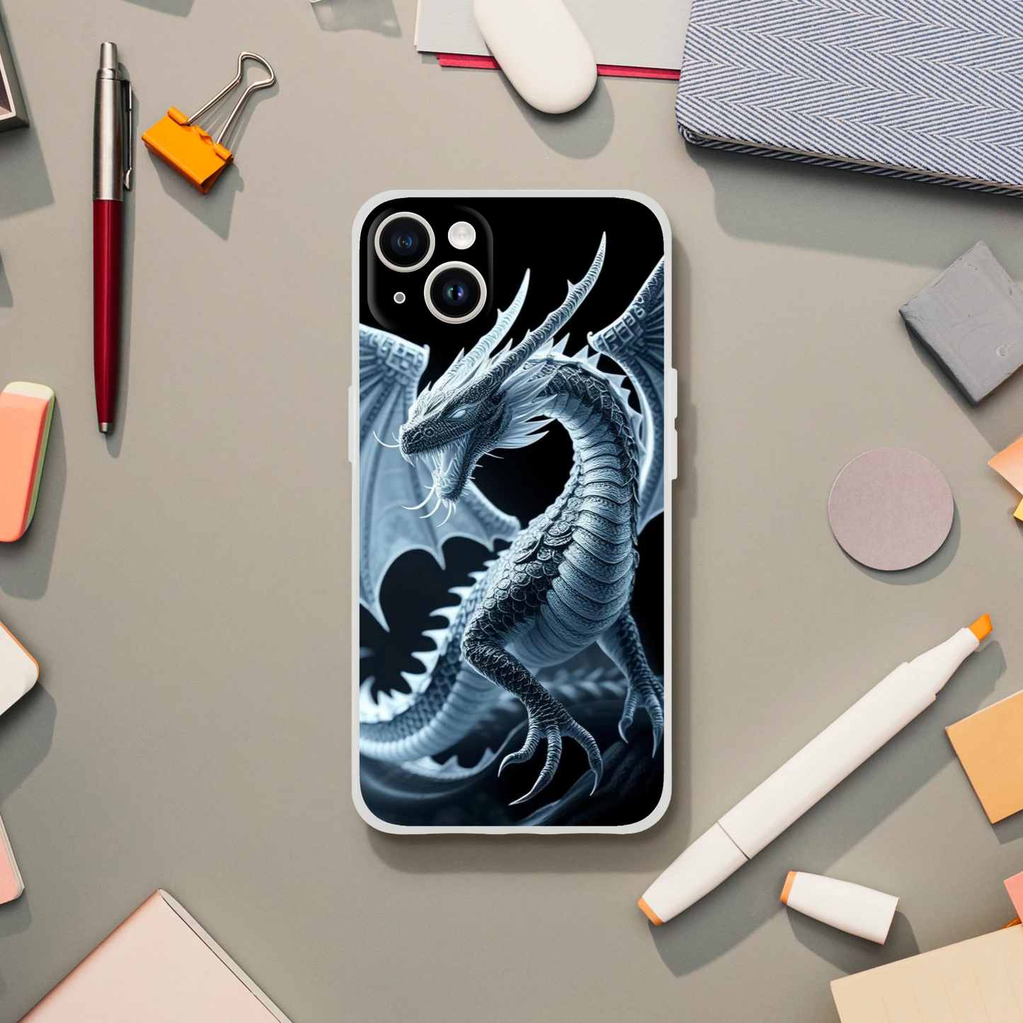 Fierce Dragon iPhone Case – Flexible Impact-Resistant Shell iPhone 14 Plus