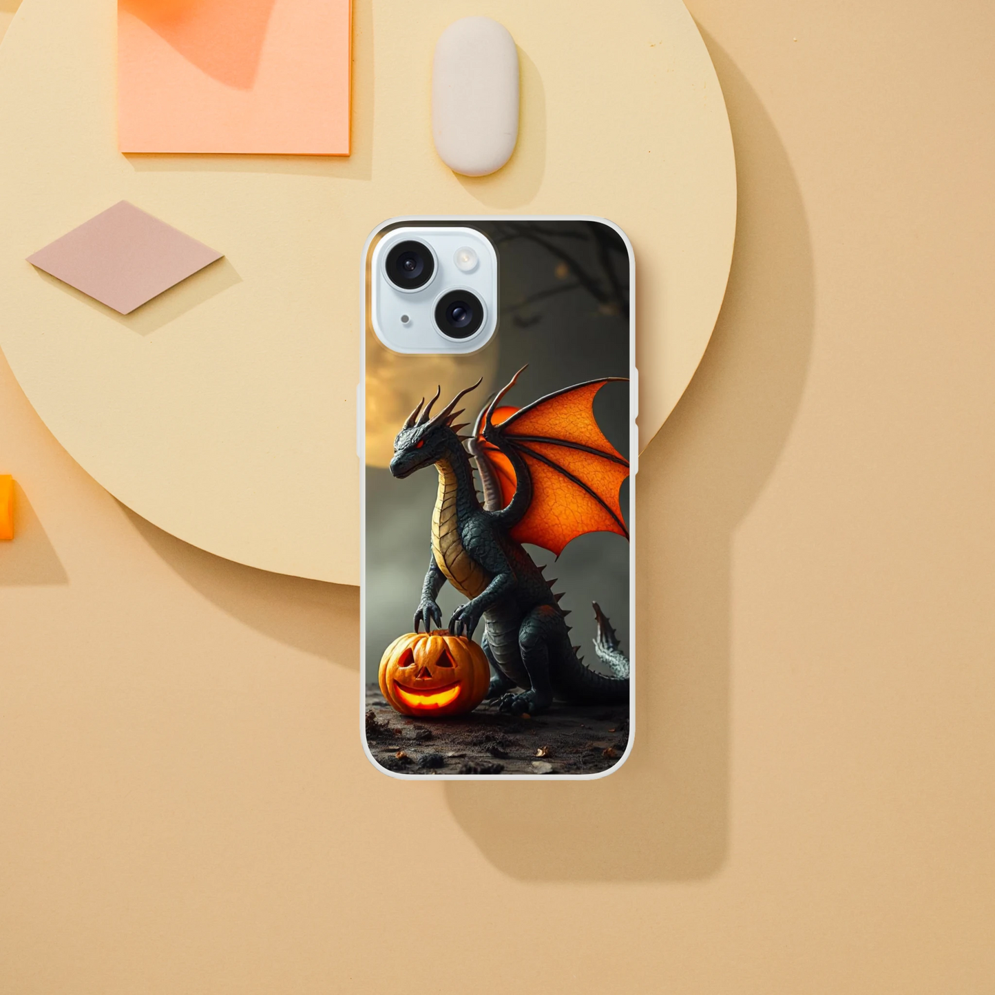 Halloween Inspired Dragon Phone Case - Flexible iPhone Protection iPhone 15