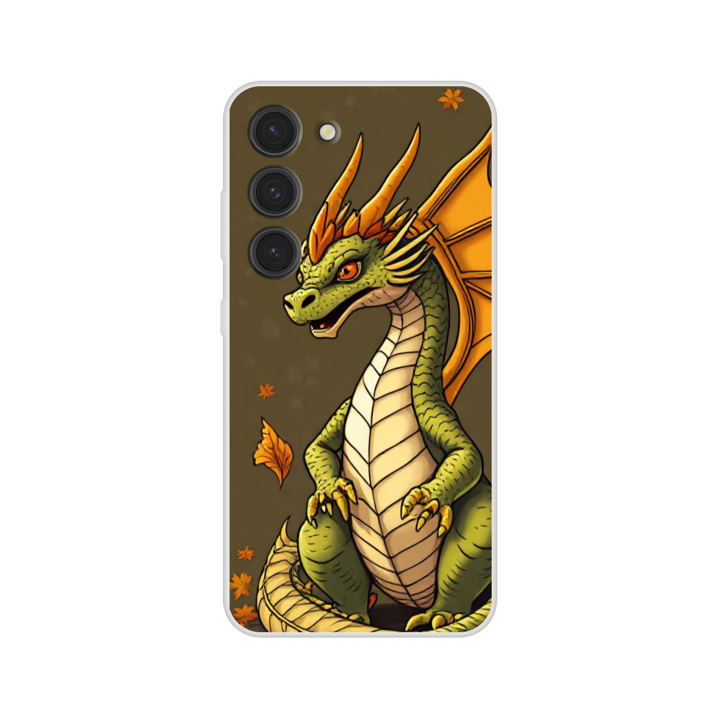 Majestic Autumn Dragon Samsung Flexi Case Galaxy S23