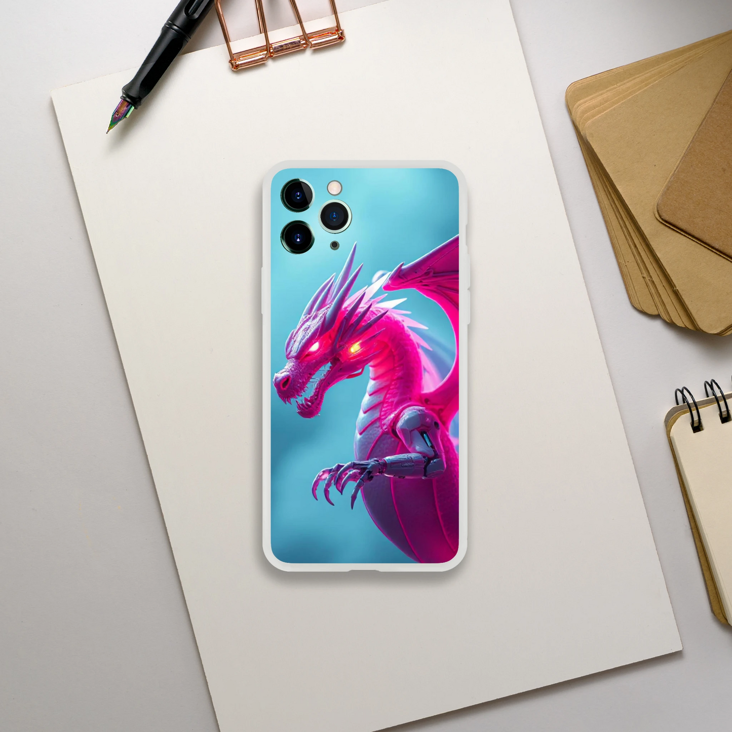Pink Dragon iPhone Flexi Case – Durable & Stylish Design iPhone 11 Pro