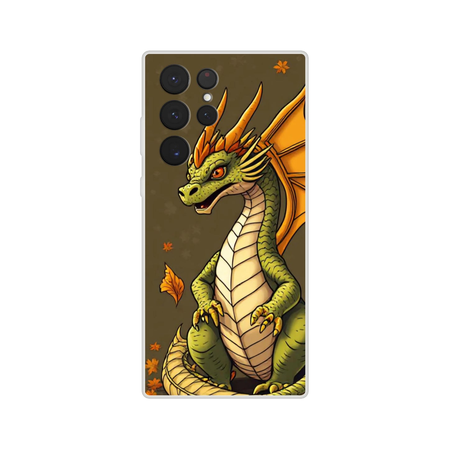 Majestic Autumn Dragon Samsung Flexi Case Galaxy S22 Ultra