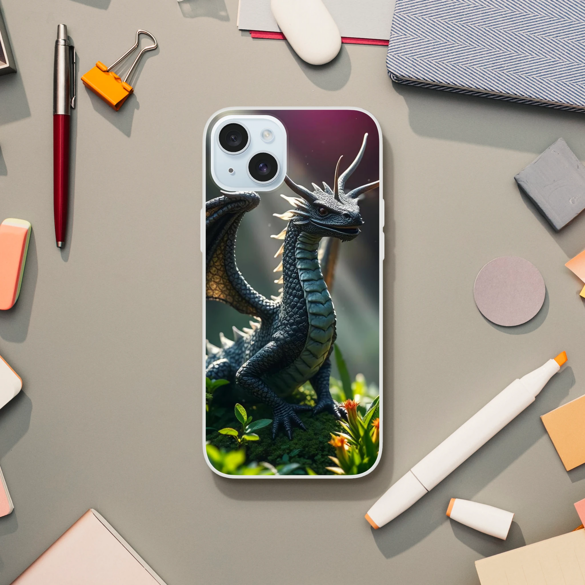 Dragon Forest iPhone Flexi Case – Durable Transparent Protection