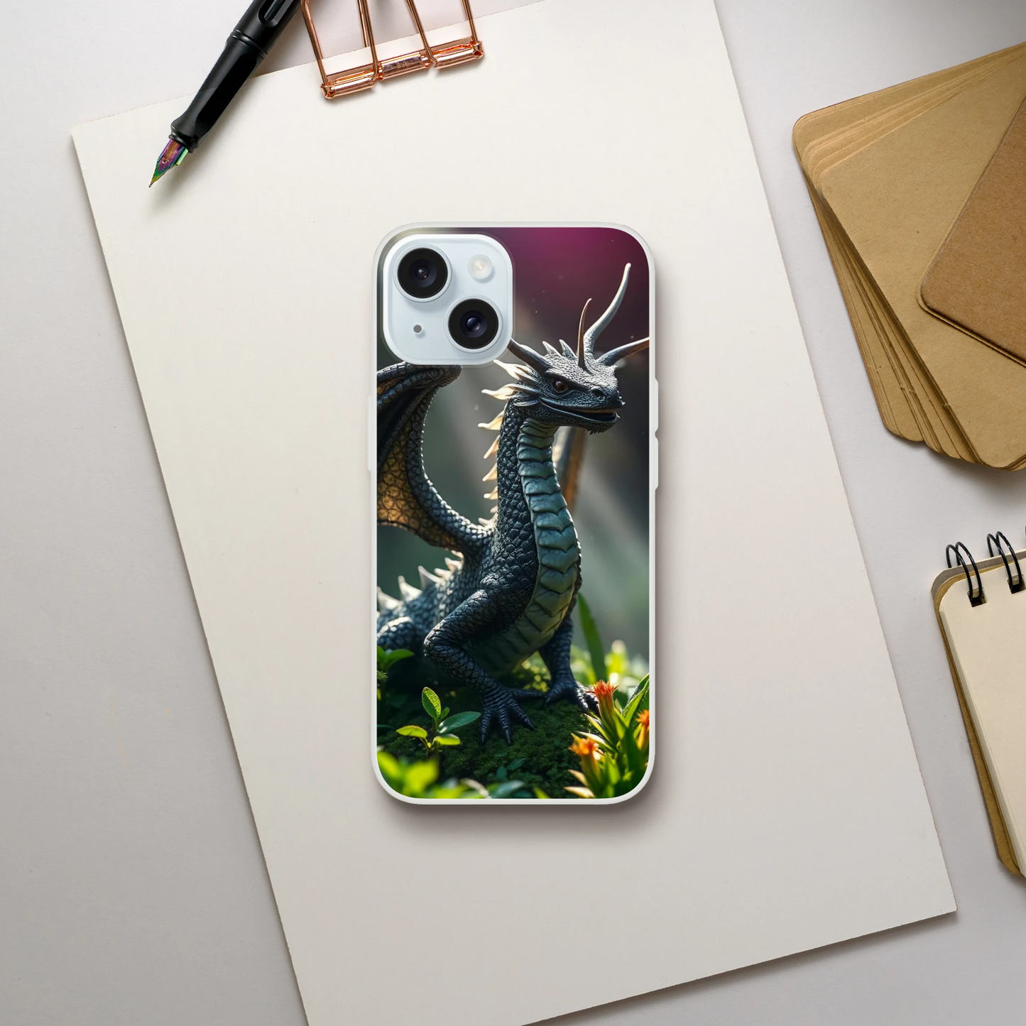 Dragon Forest iPhone Flexi Case – Durable Transparent Protection iPhone 15