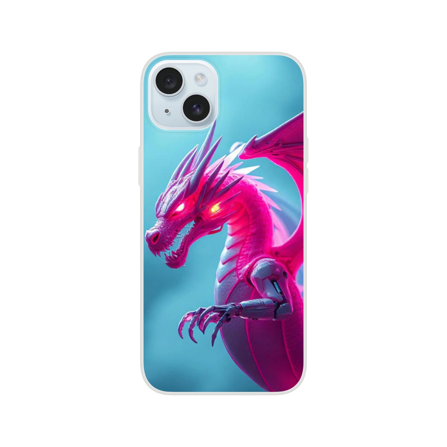 Pink Dragon iPhone Flexi Case – Durable & Stylish Design